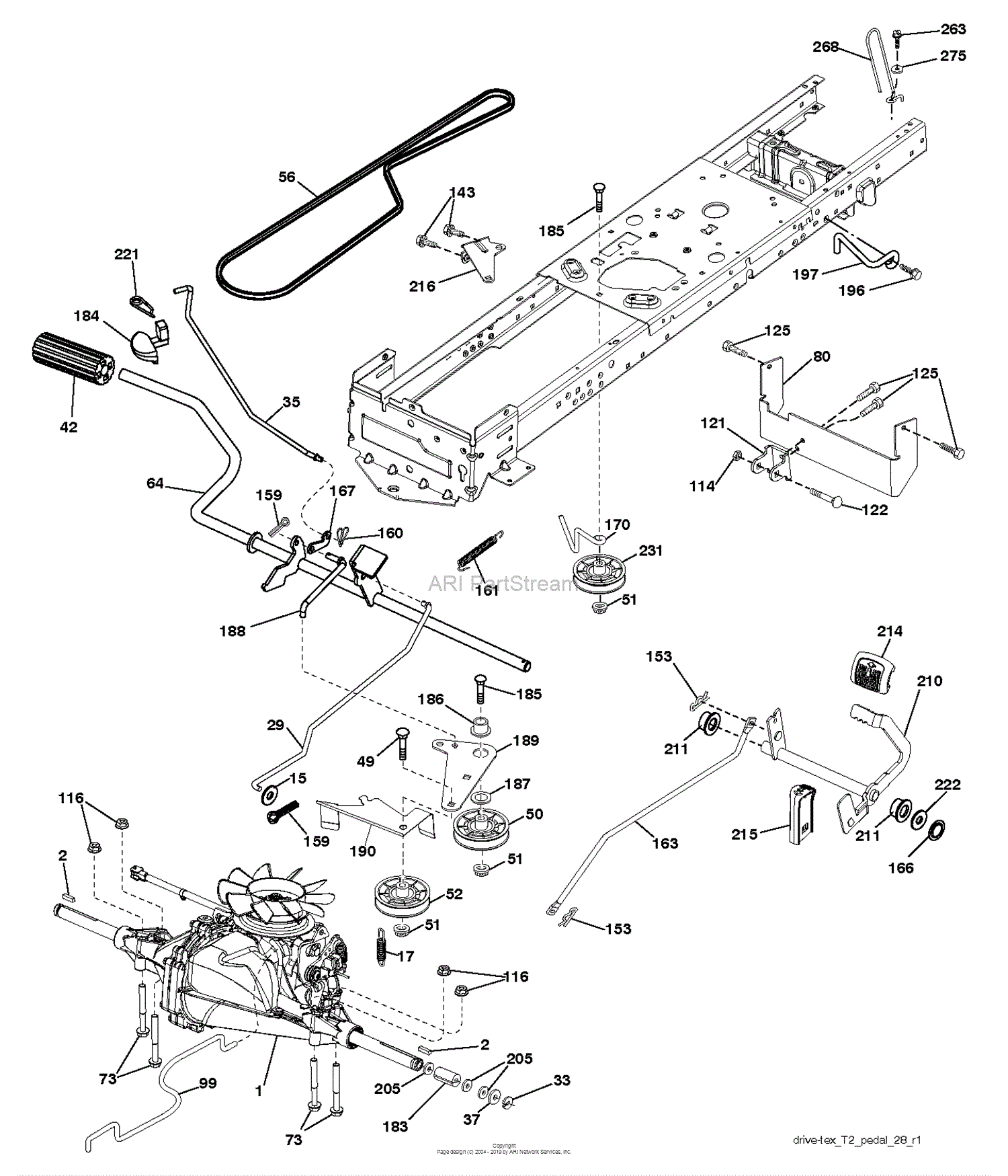 Husqvarna CTH126 - 96051001403 (2013-05) Parts Diagram for DRIVE