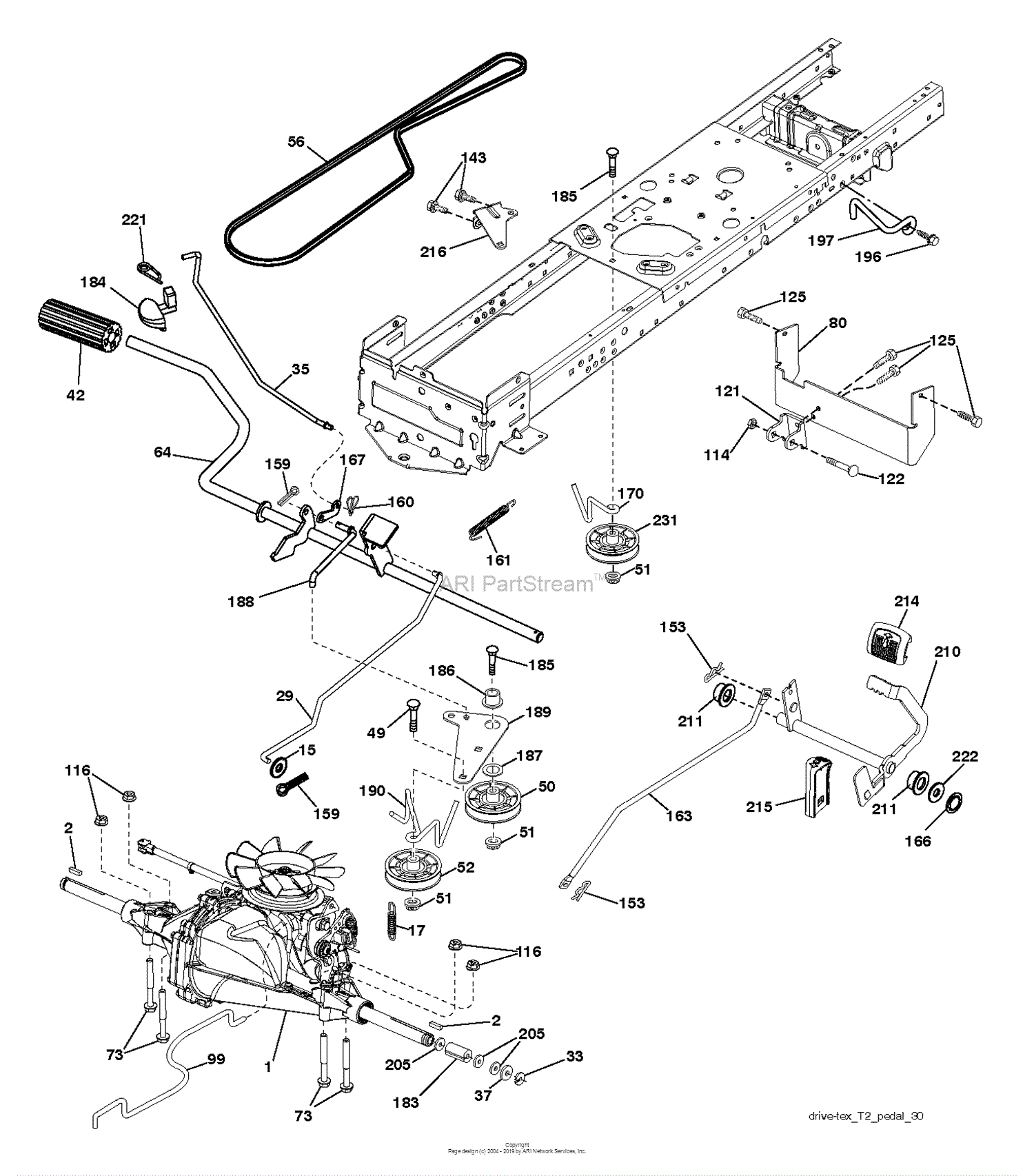 Husqvarna CTH19530 - 96051011901 (2014-05) Parts Diagram for DRIVE