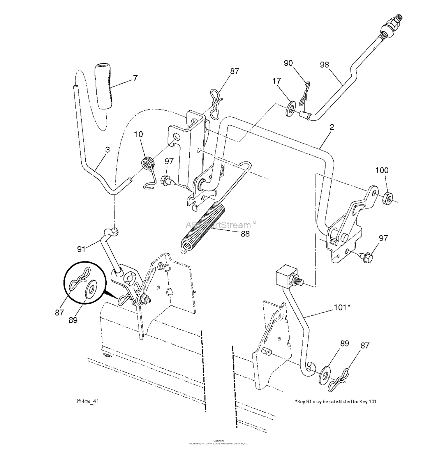 Husqvarna CTH2642TR - 96051012101 (2014-05) Parts Diagram for MOWER ...