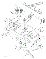 Husqvarna GT52XLSI - 96048006600 (2013-11) Parts Diagram for MOWER DECK ...