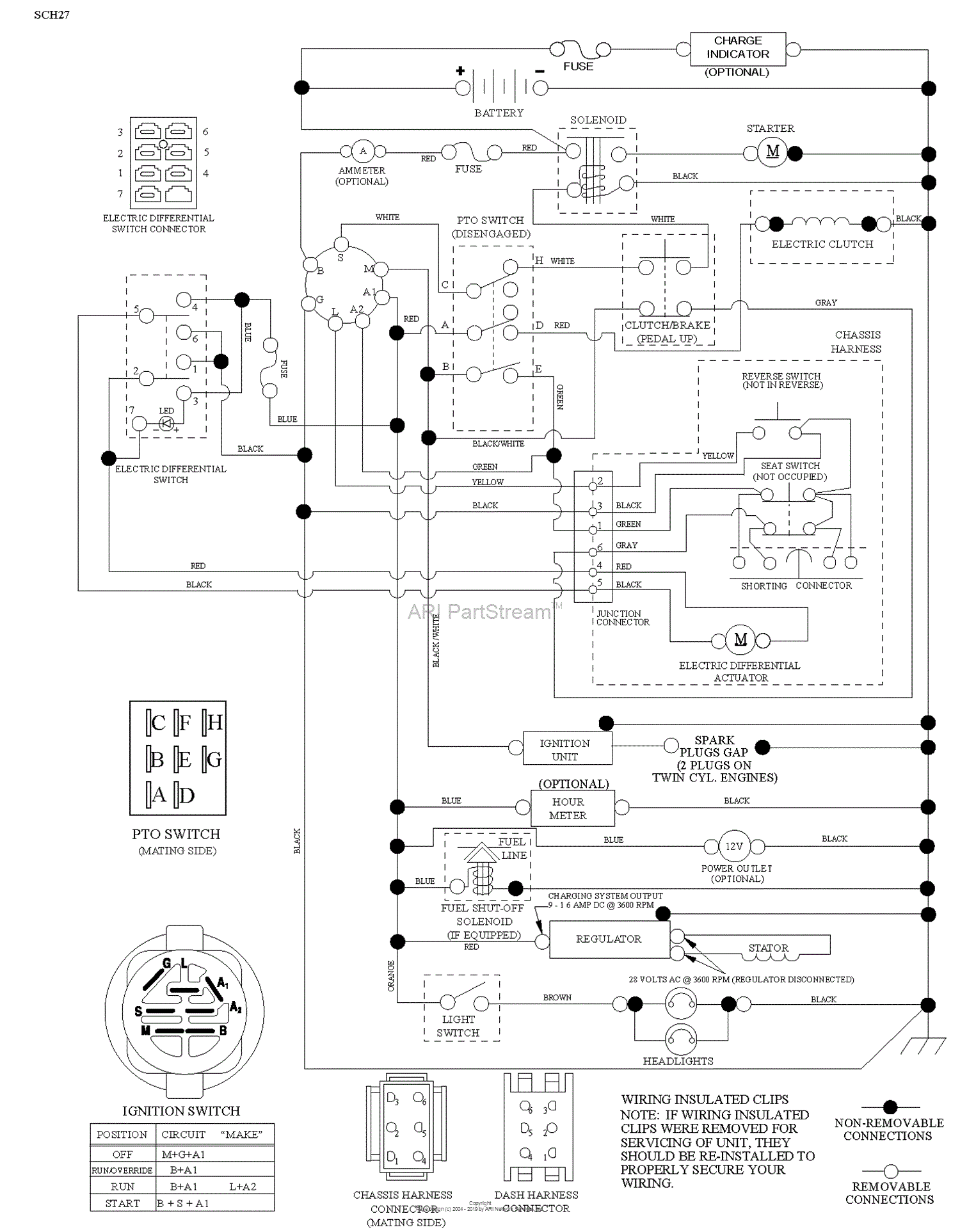 Husqvarna GT54 LS - 96043017900 (2013-11) Parts Diagram for SCHEMATIC