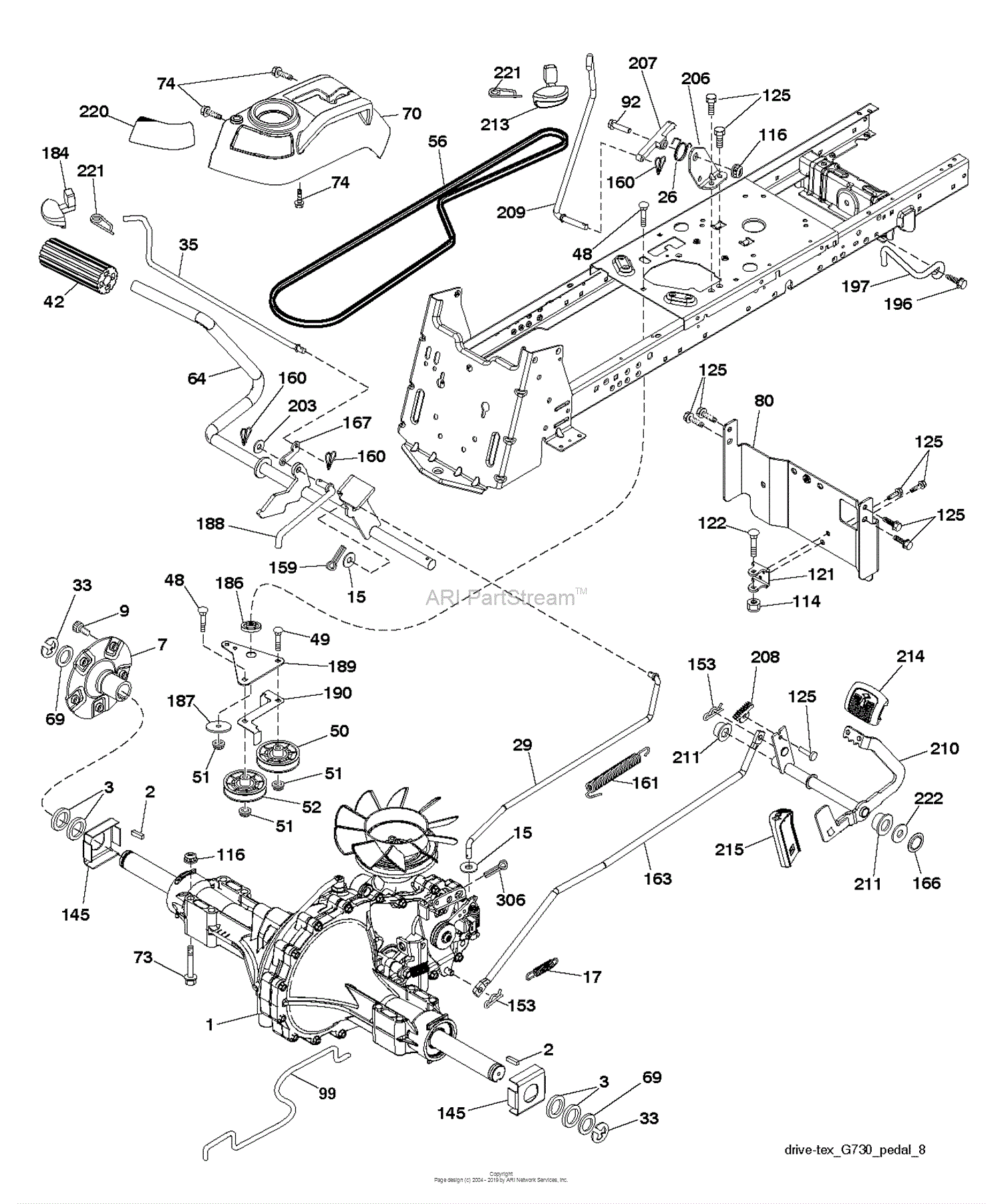 Husqvarna Gth24k54 - 96043014900 (2012-08) Parts Diagram For Drive