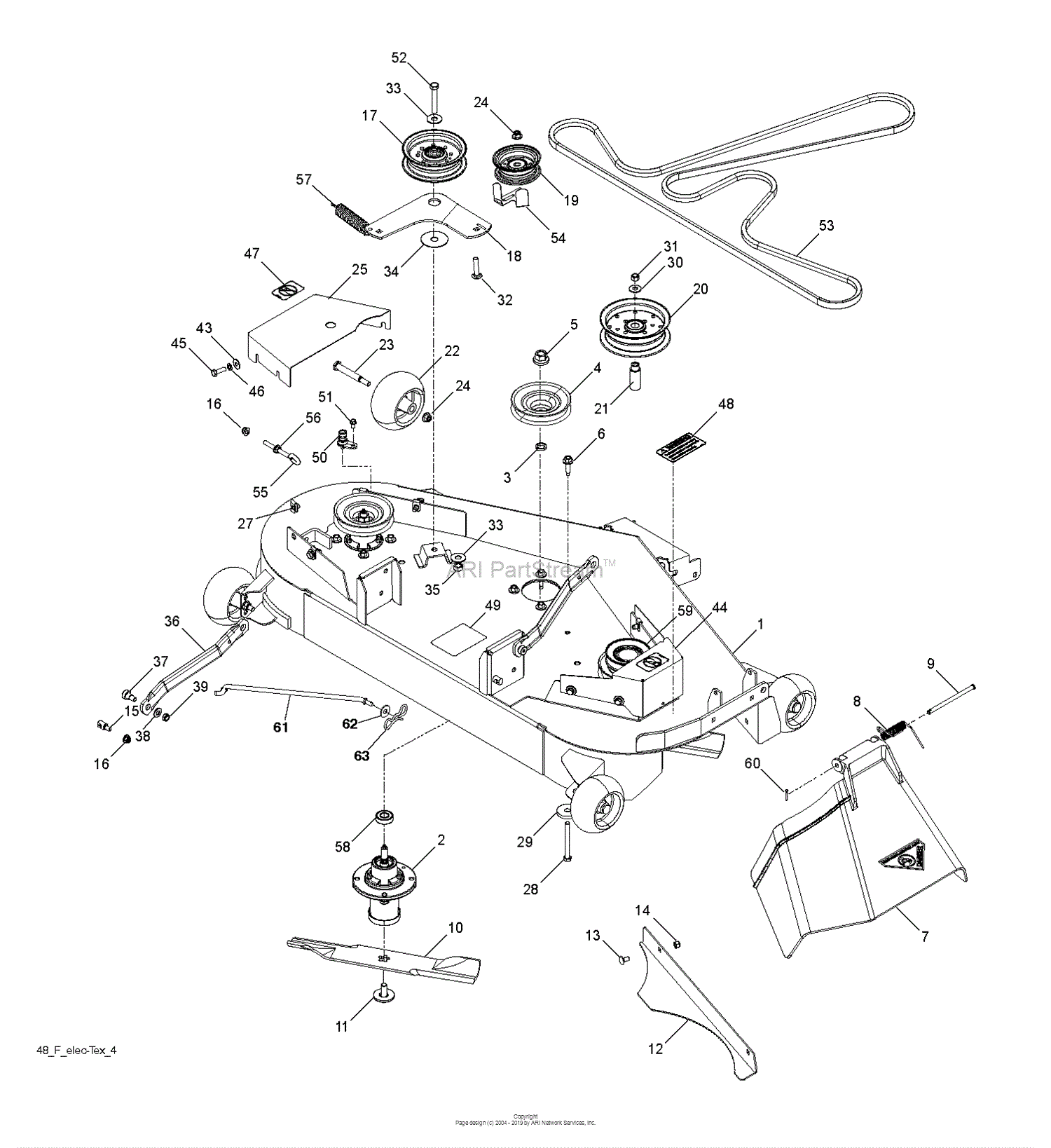 Husqvarna GTH27V48LS - 96043011700 (2010-10) Parts Diagram for MOWER ...