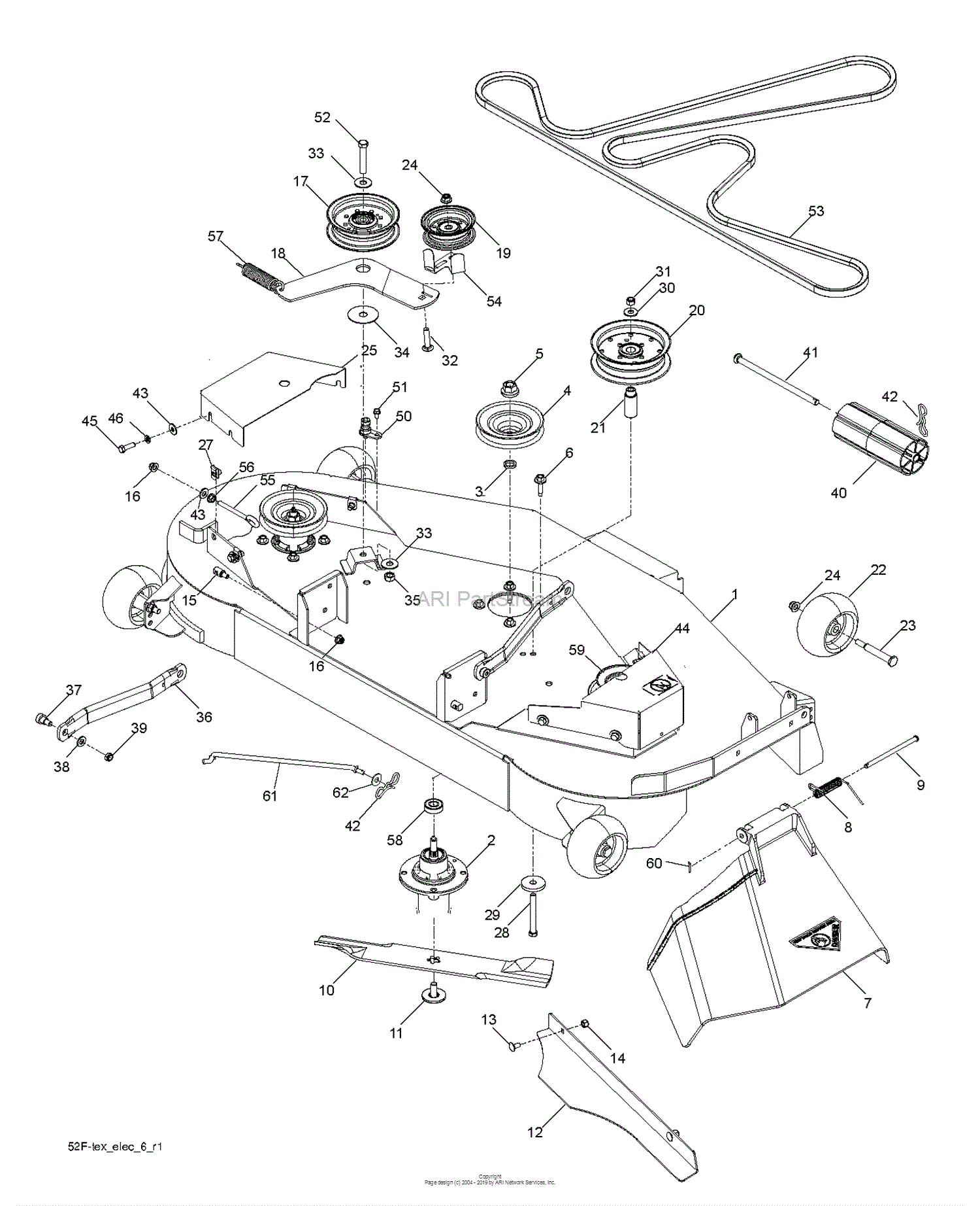 Husqvarna GTH3052TDF - 96041028500 (2012-04) Parts Diagram for MOWER ...