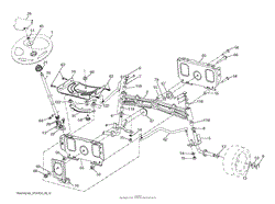 Husqvarna GTH3052TF - 96041026501 (2012-01) Parts Diagram for STEERING