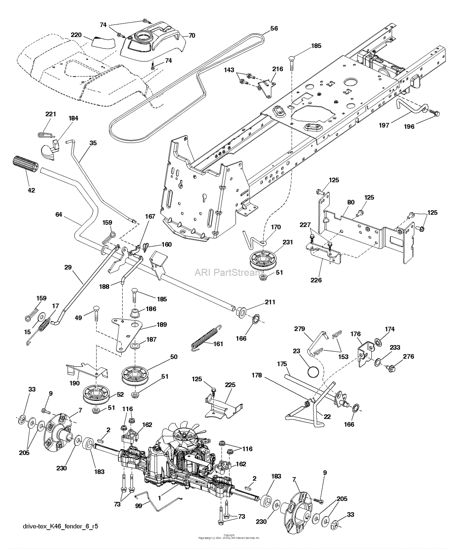 Husqvarna LGT24K54 - 240471 (2011-09) Parts Diagram for DRIVE