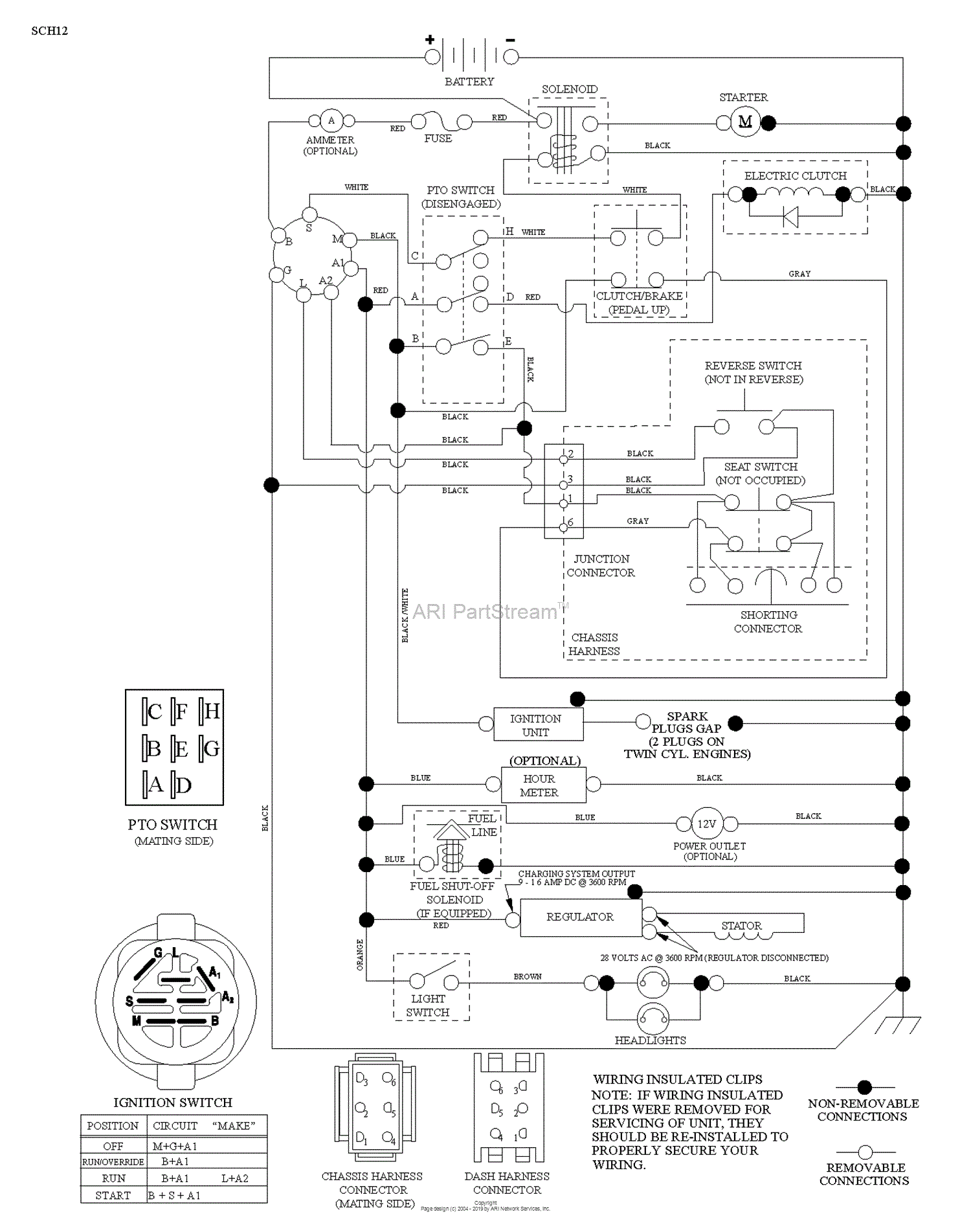 Husqvarna LGT2554 - 96045001701 (2012-03) Parts Diagram for SCHEMATIC