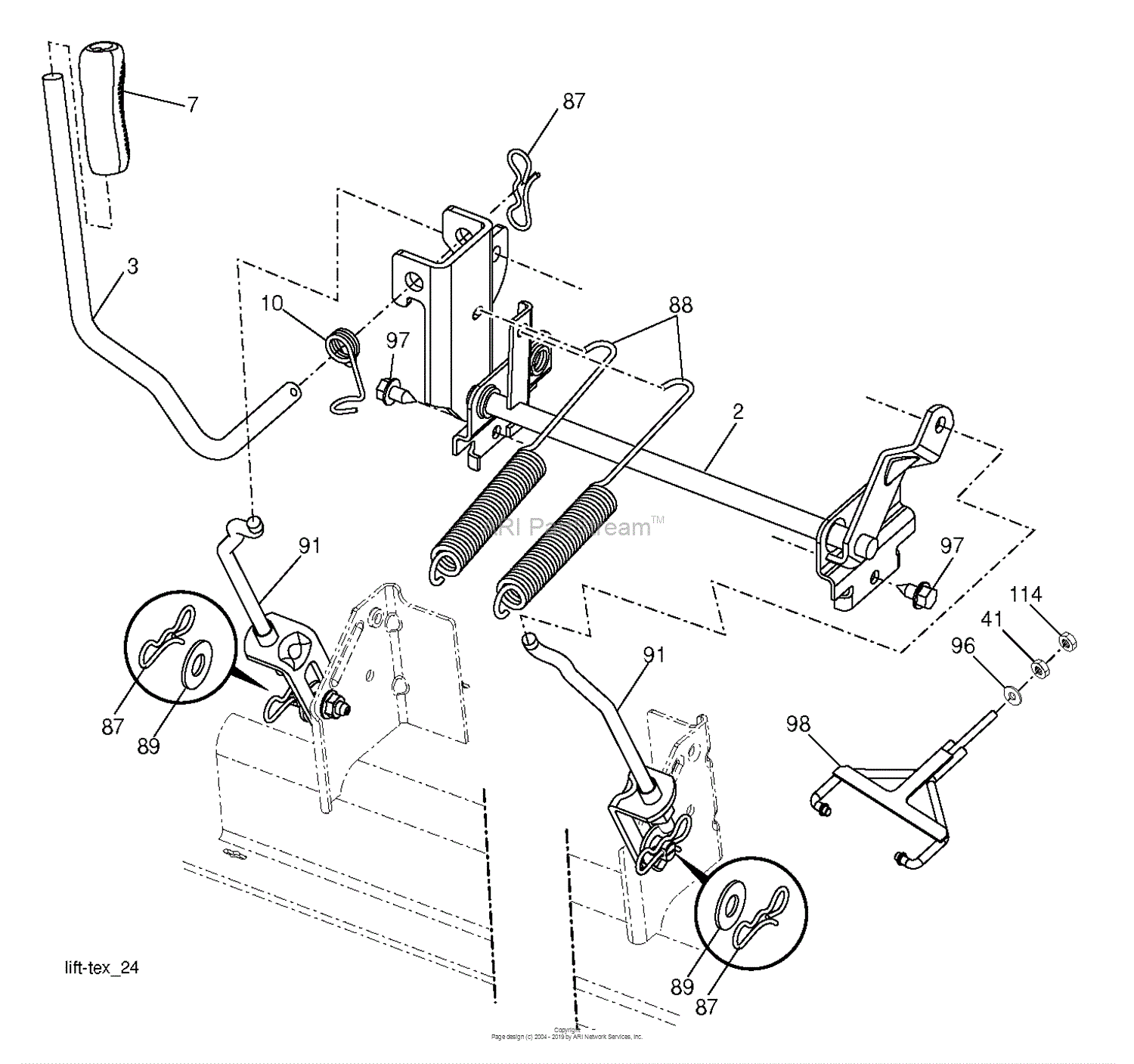 Husqvarna LGT48DXL - 96045006500 (2017-07) Parts Diagram for MOWER