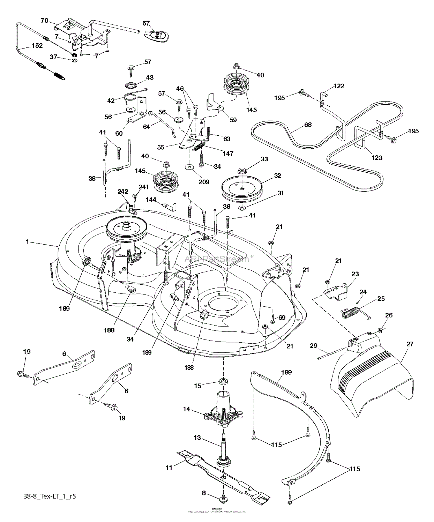 Husqvarna LT19538 R - 96041028202 (2014-05) Parts Diagram for 