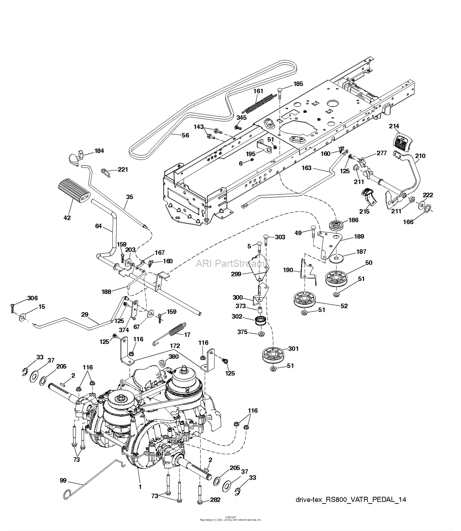 Husqvarna LTA18538 - 96043021000 (2015-08) Parts Diagram for DRIVE