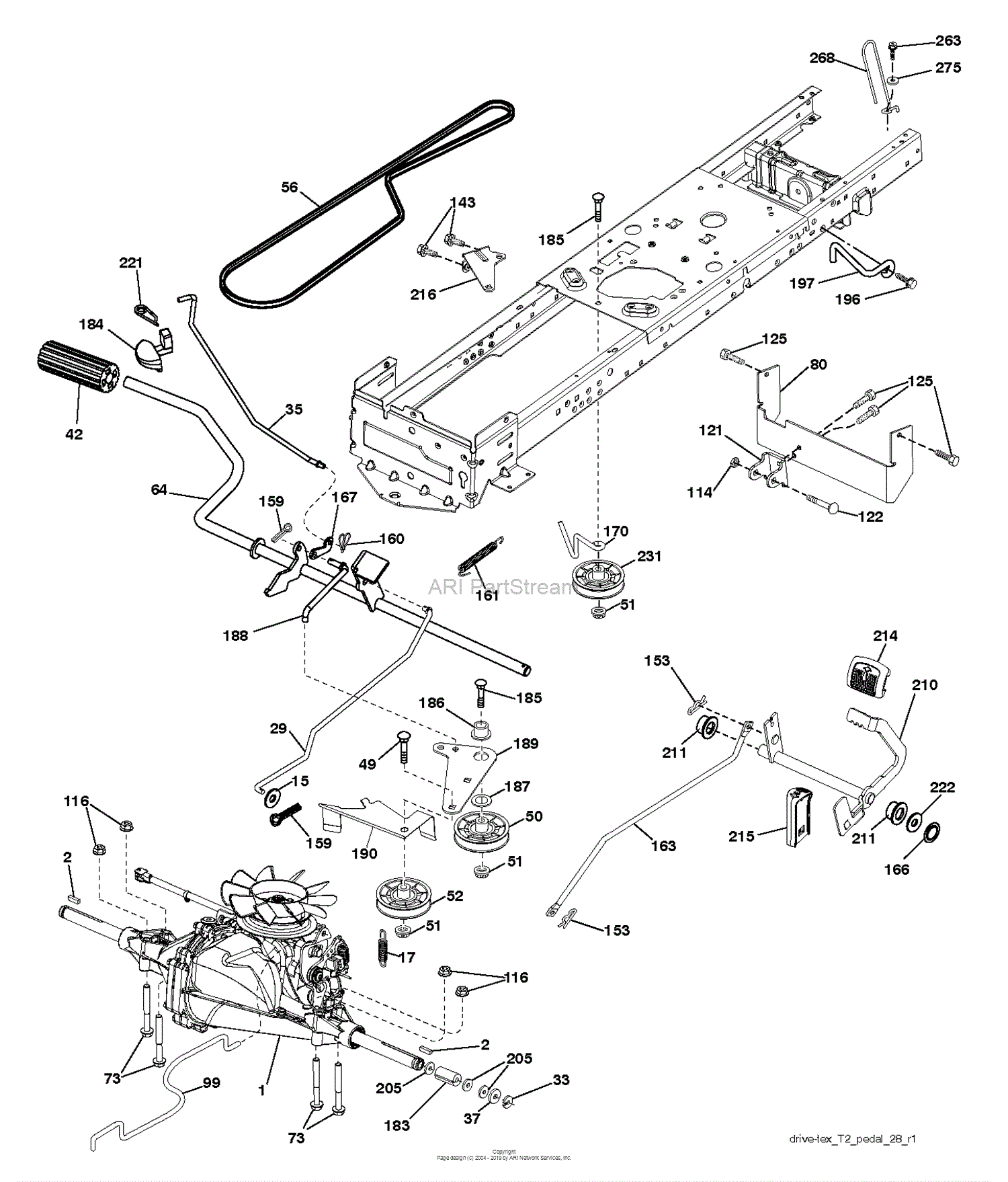 Husqvarna LTH126 - 96041019902 (2012-05) Parts Diagram for DRIVE