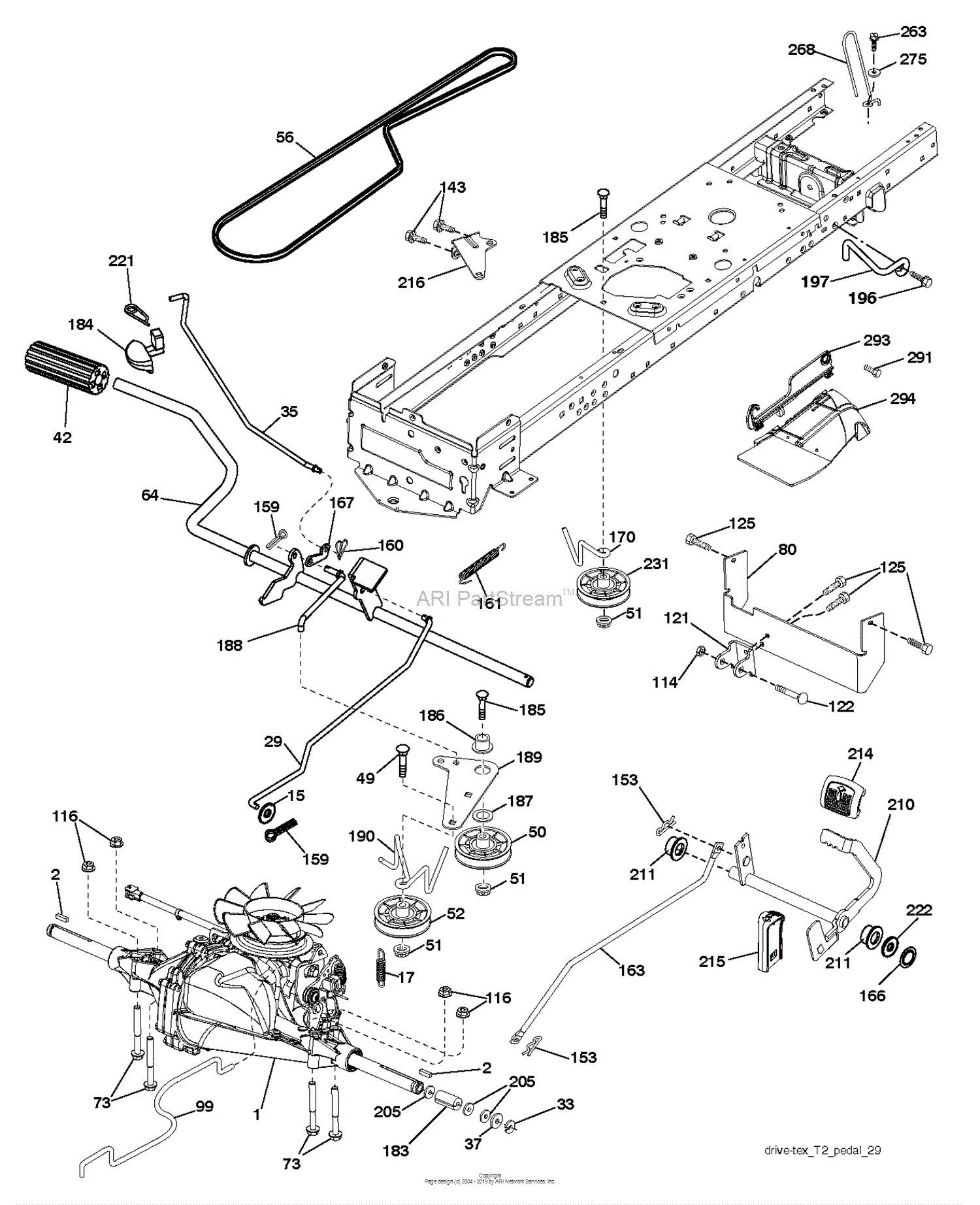 Husqvarna LTH126 - 96041020501 (2011-07) Parts Diagram for DRIVE