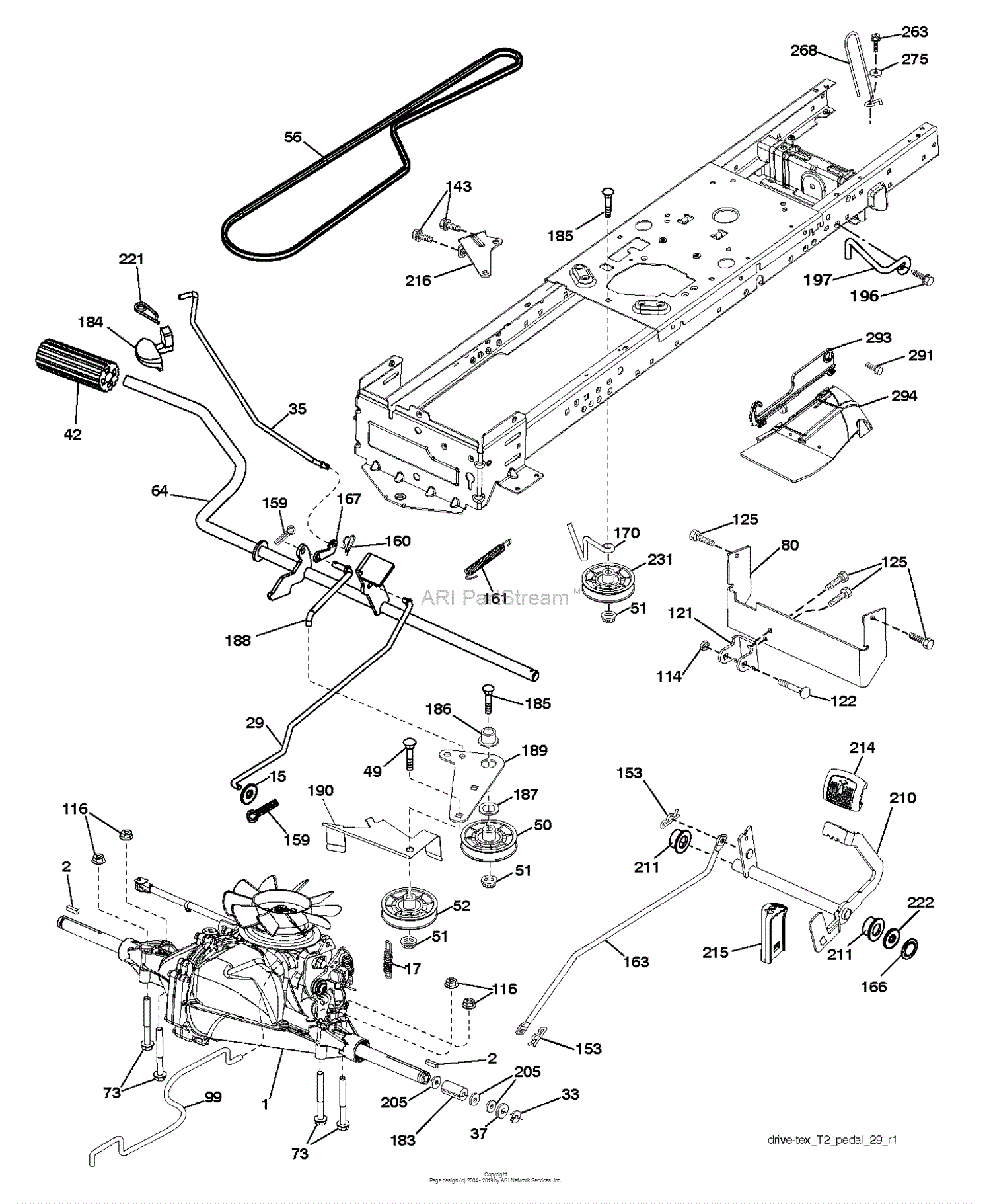 Husqvarna LTH126 - 96041020503 (2013-05) Parts Diagram for DRIVE