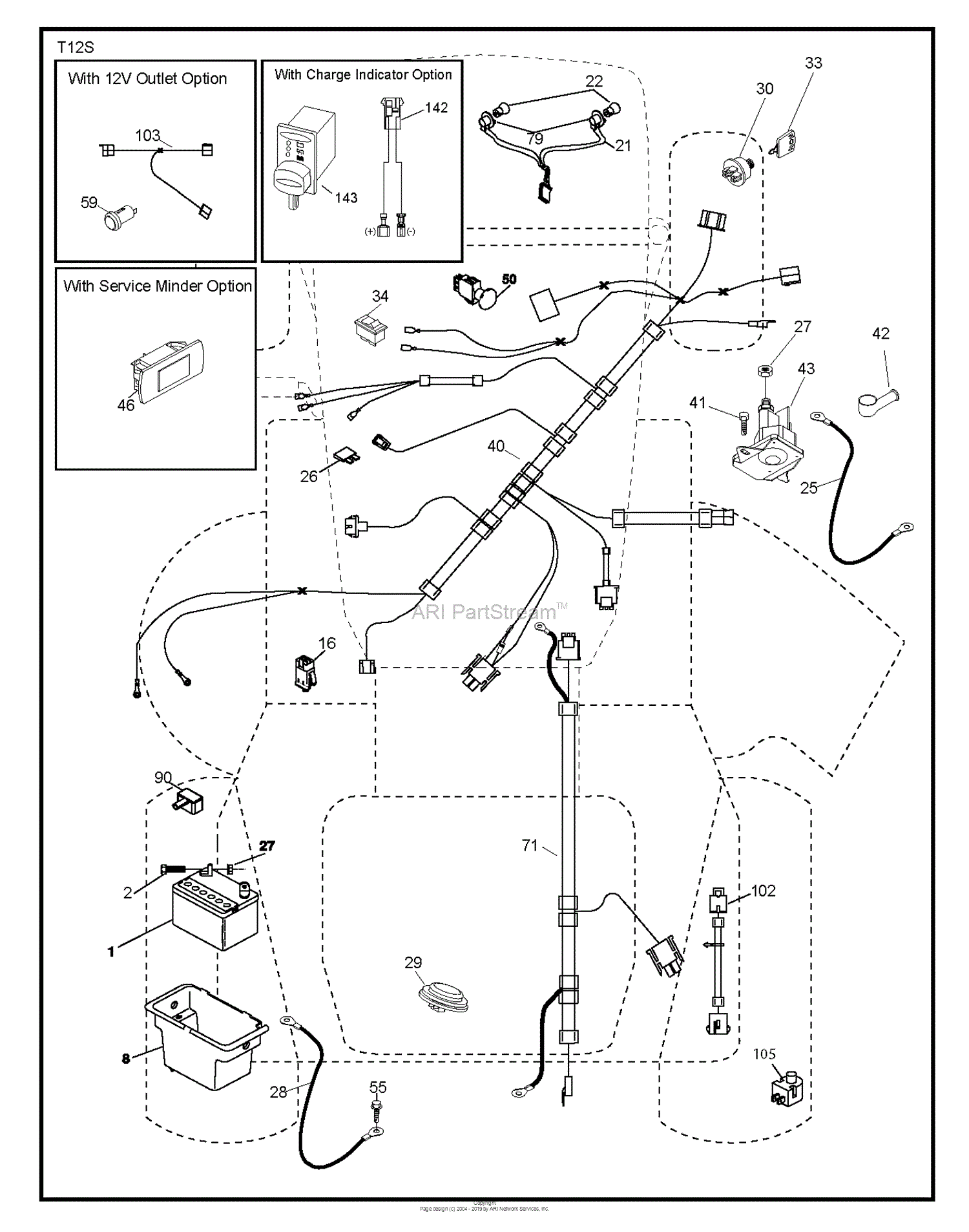 Husqvarna LTH154 - 96041034100 (2013-10) Parts Diagram for ELECTRICAL