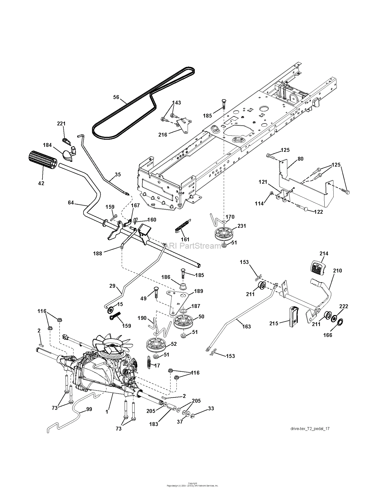 Husqvarna LTH19530 - 96041016903 (2011-06) Parts Diagram for DRIVE