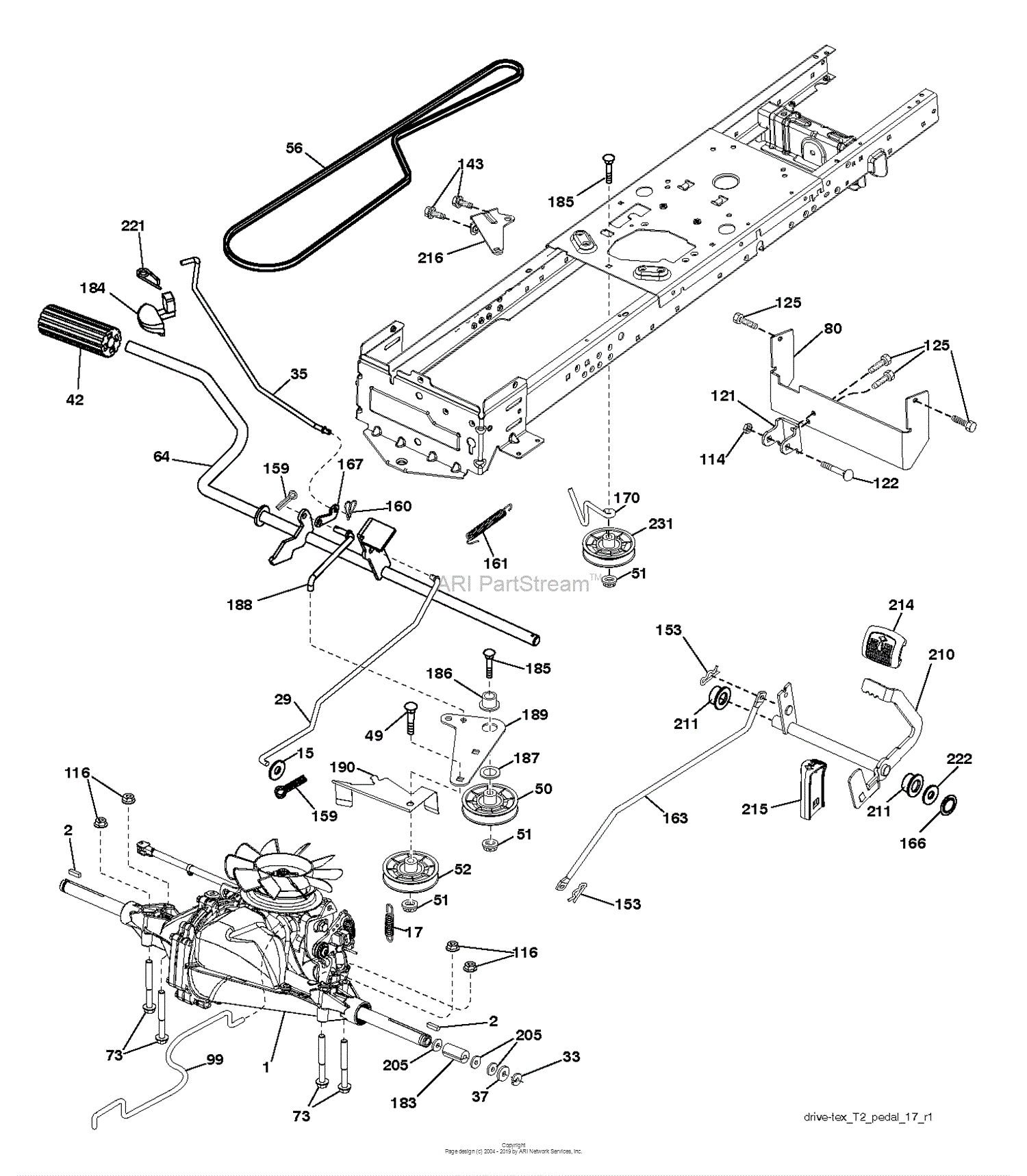 Husqvarna LTH19530 - 96041016904 (2013-05) Parts Diagram for DRIVE