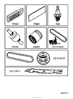 Husqvarna TRACTORS/RIDE MOWERS LTH2038 - 96043014500 (2012-08) OEM Parts  Diagram for Engine