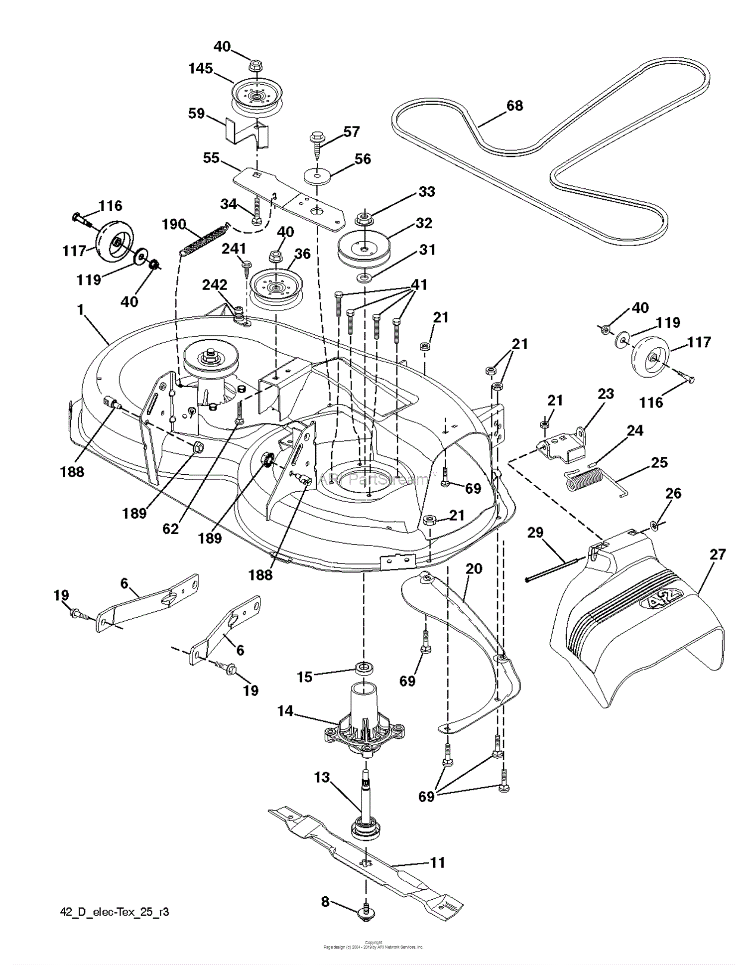 Husqvarna LTH2142 DR - 96041023603 (2014-05) Parts Diagram for MOWER ...