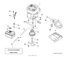 Husqvarna SRD17530 - 280022 (2011-09) Parts Diagram for ENGINE