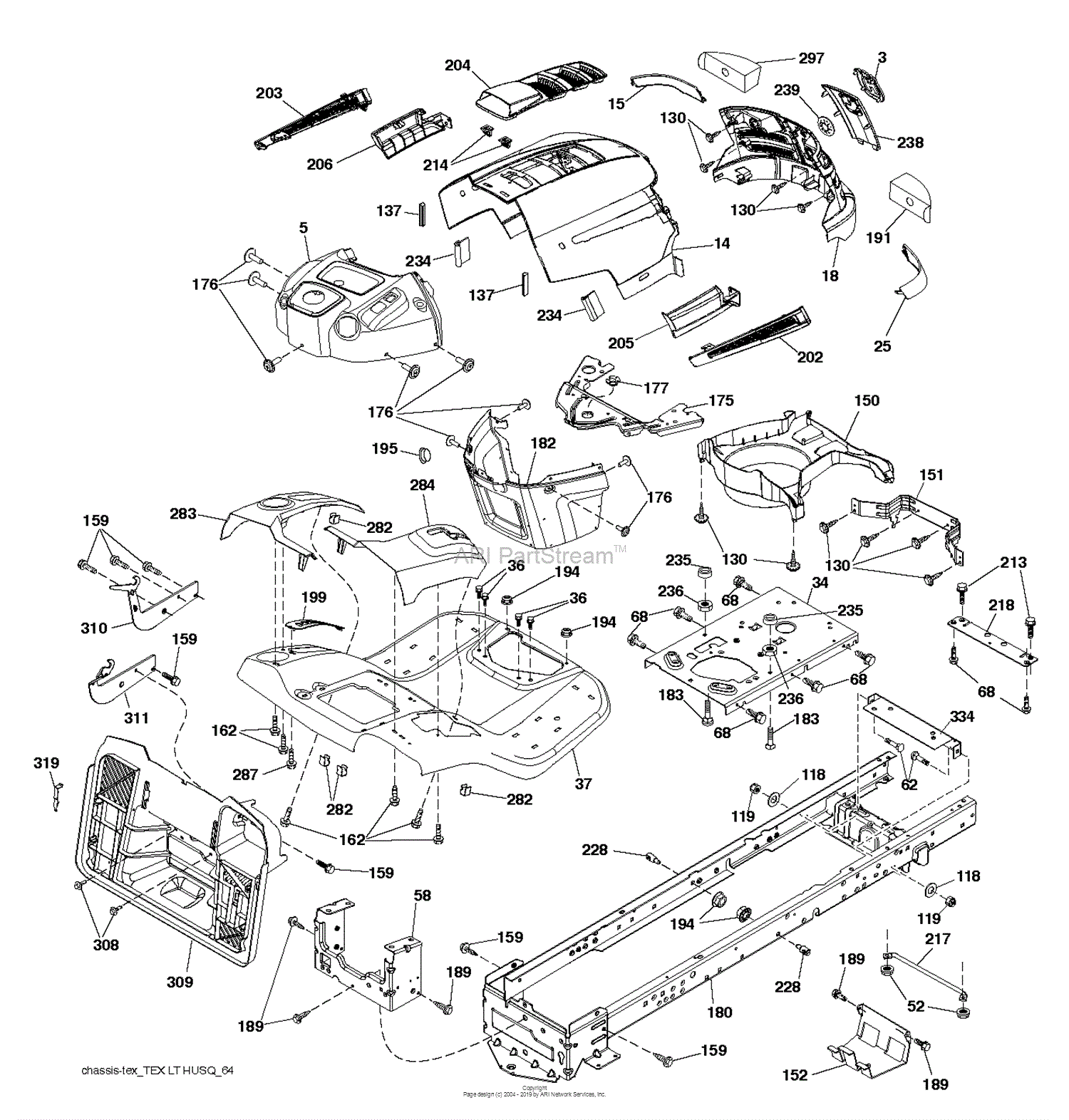 Husqvarna SRD17530 - 96055000200 (2012-10) Parts Diagram for CHASSIS ...