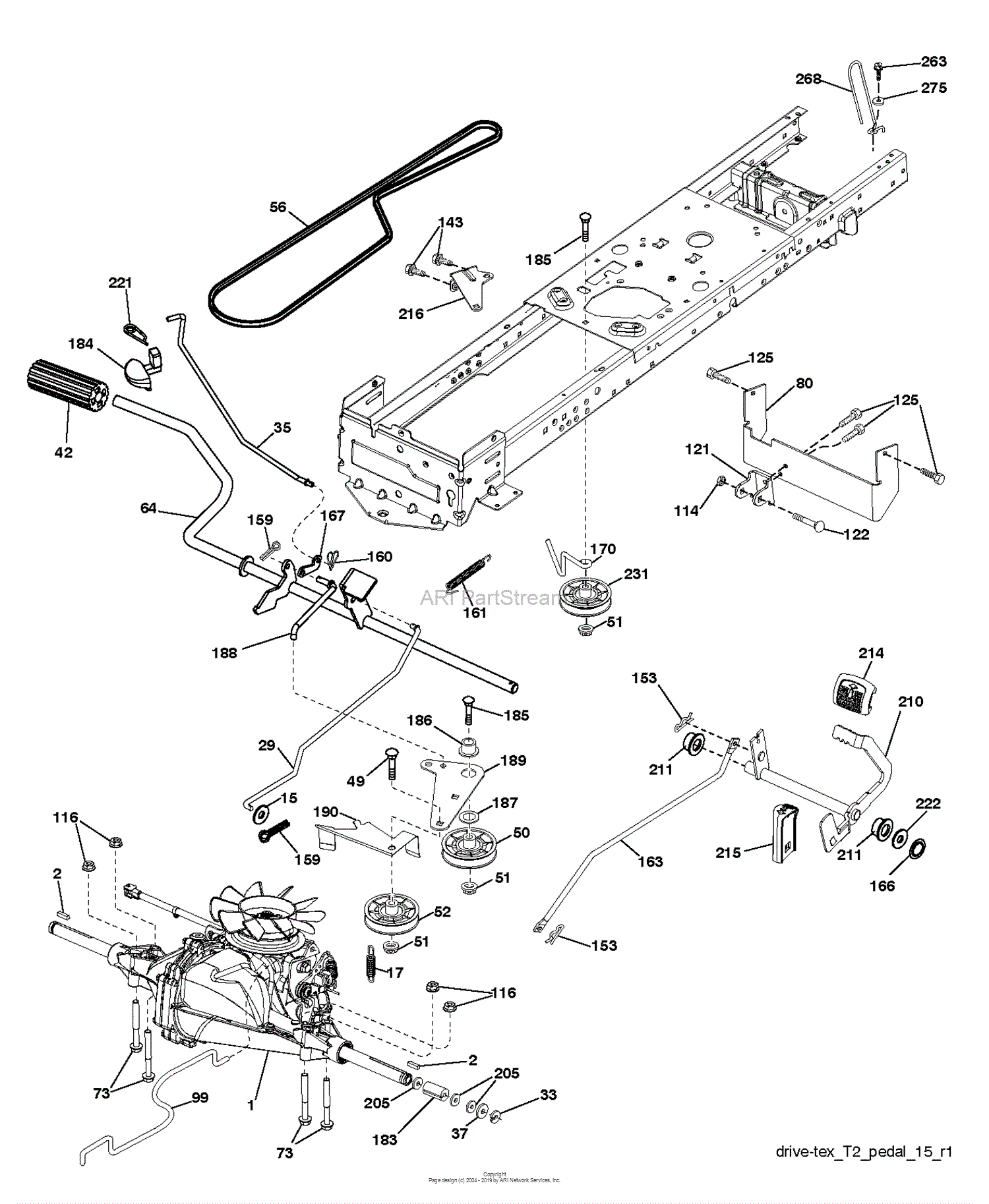 Husqvarna TC 130 - 96051012300 (2014-07) Parts Diagram for DRIVE