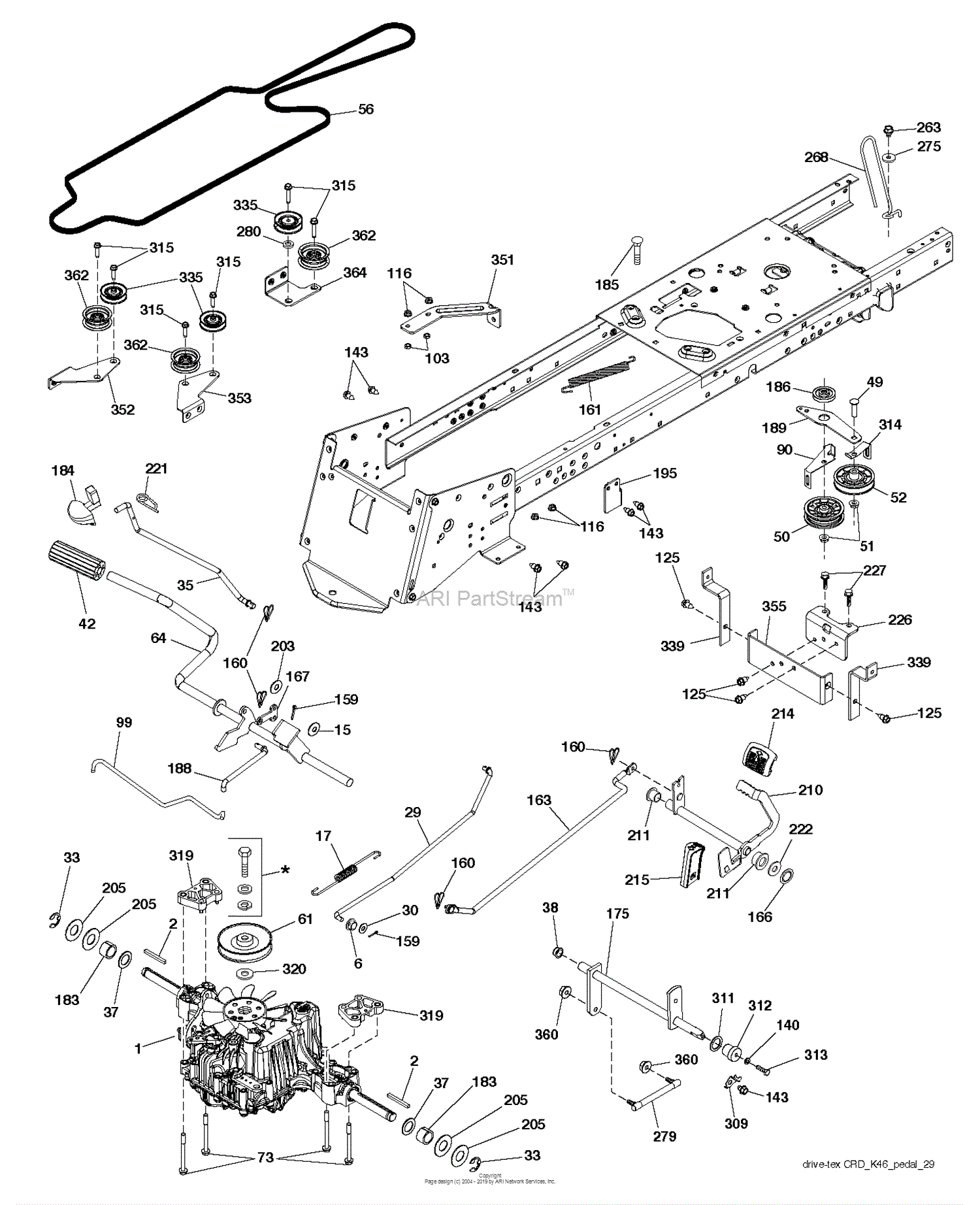 Husqvarna TC 138 - 96051012400 (2014-07) Parts Diagram for DRIVE