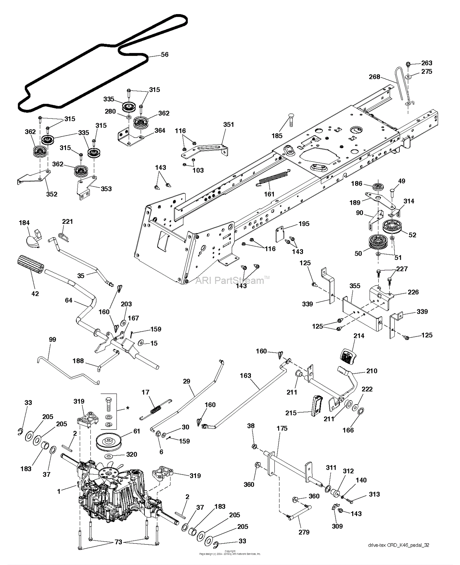 Husqvarna TC 138 - 96051012402 (2015-07) Parts Diagram for DRIVE