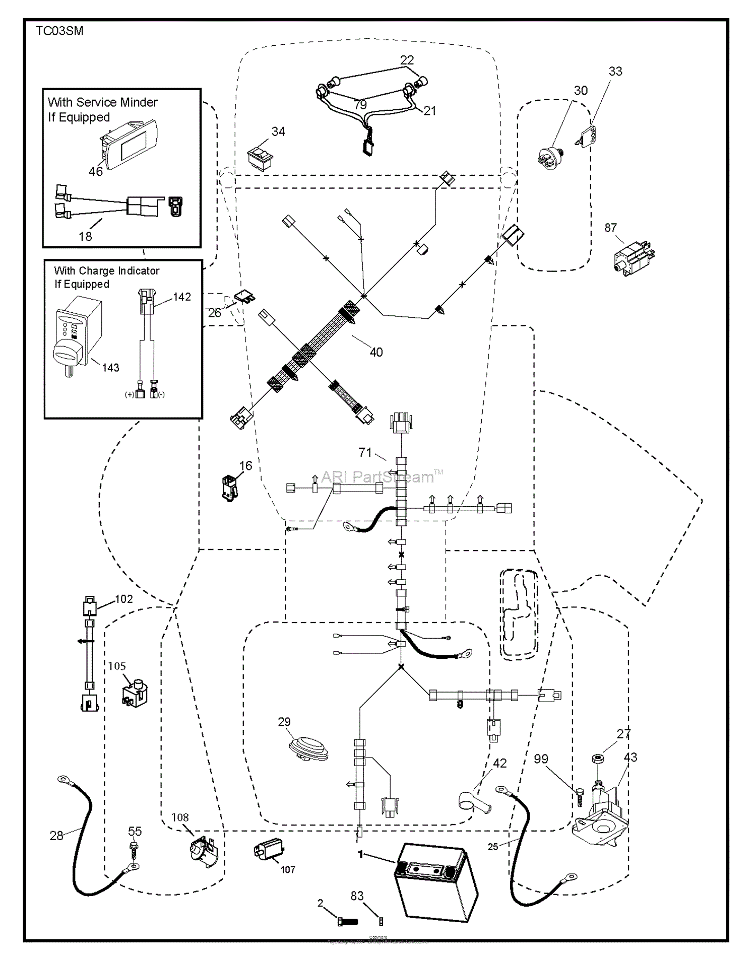 Husqvarna Tc 142t - 96051014600 (2016-08) Parts Diagram For Electrical