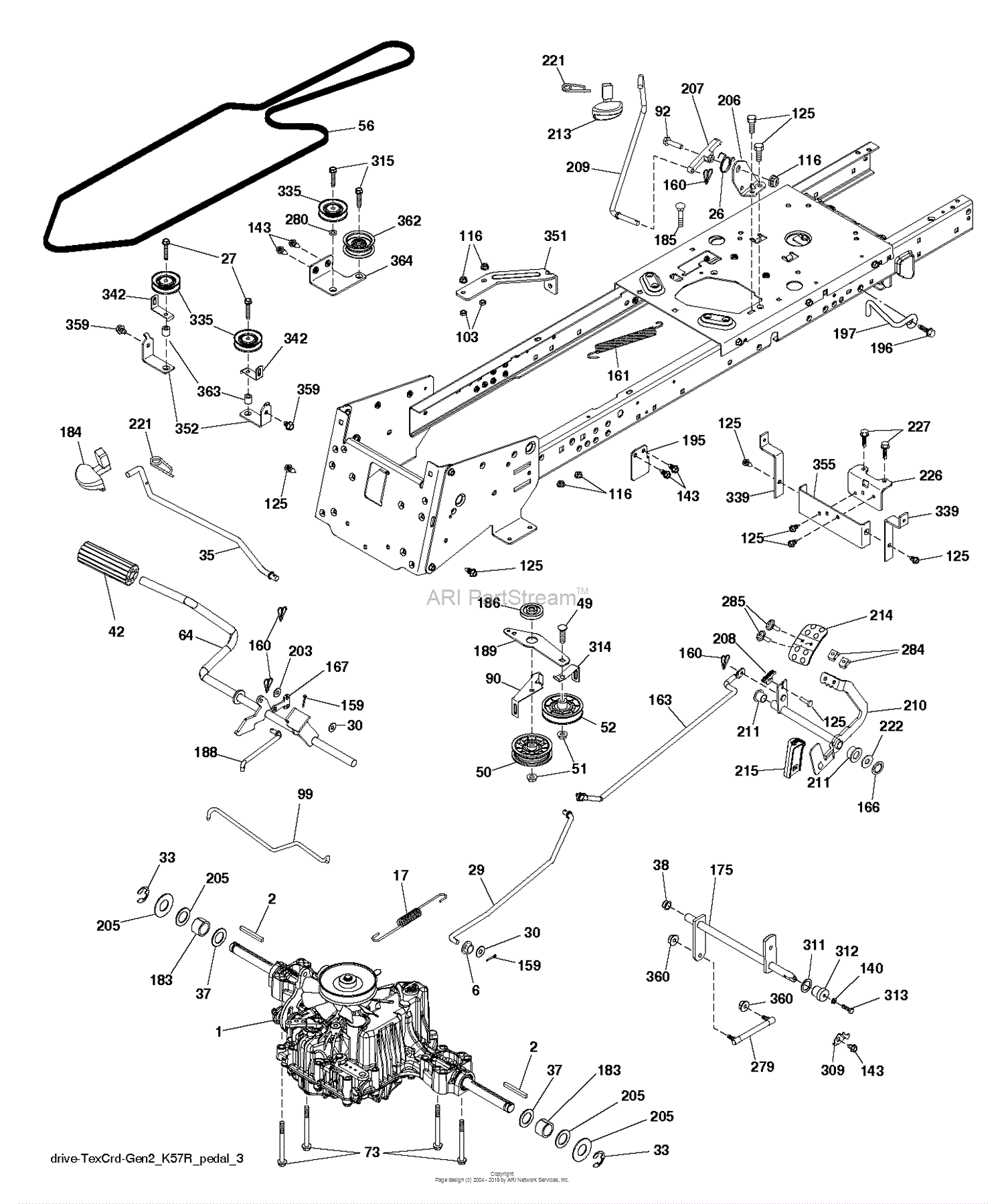 Husqvarna TC 342 - 96051012900 (2014-08) Parts Diagram for DRIVE