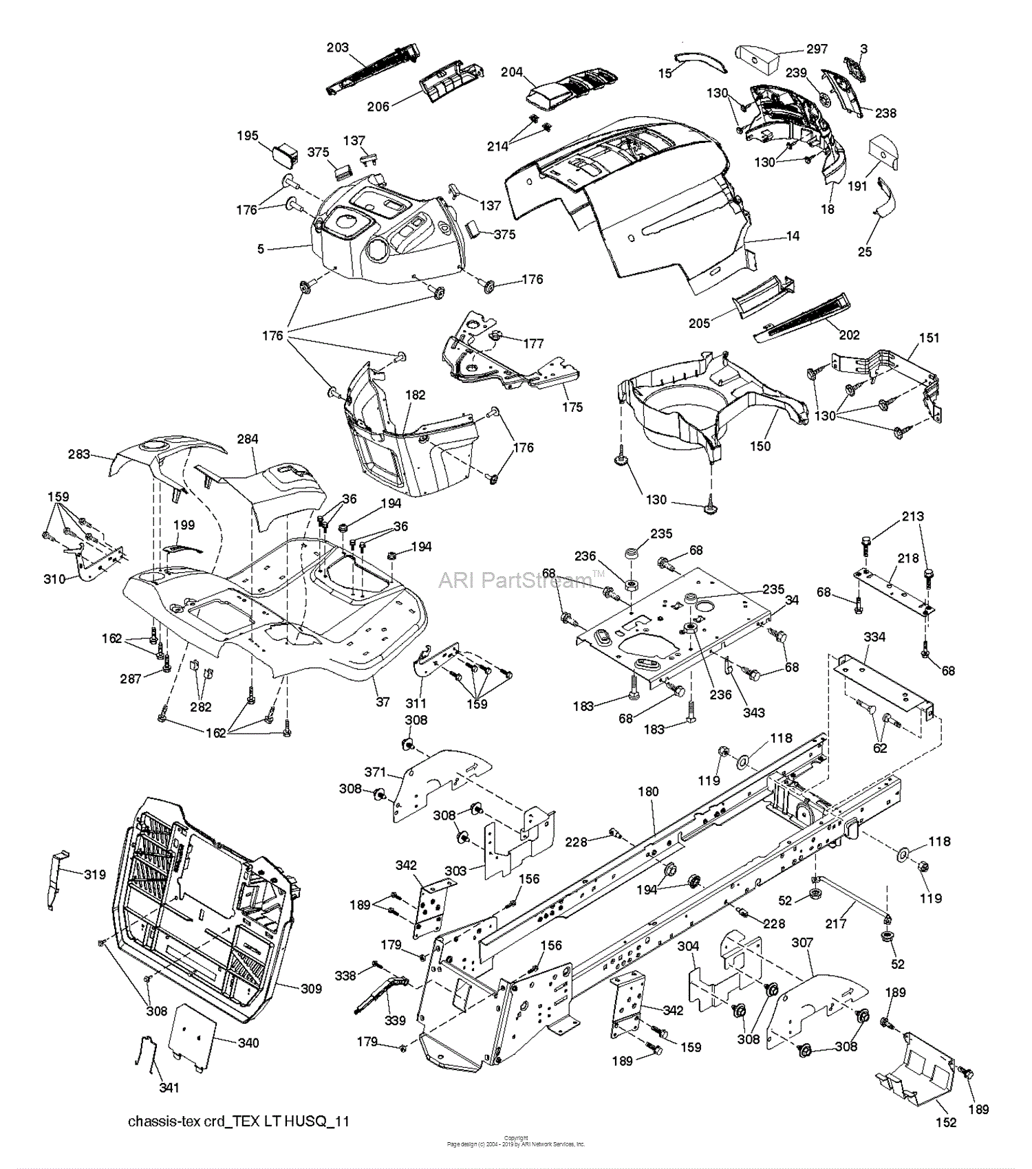 Husqvarna TC 38 - 96051013900 (2015-07) Parts Diagram for CHASSIS ...