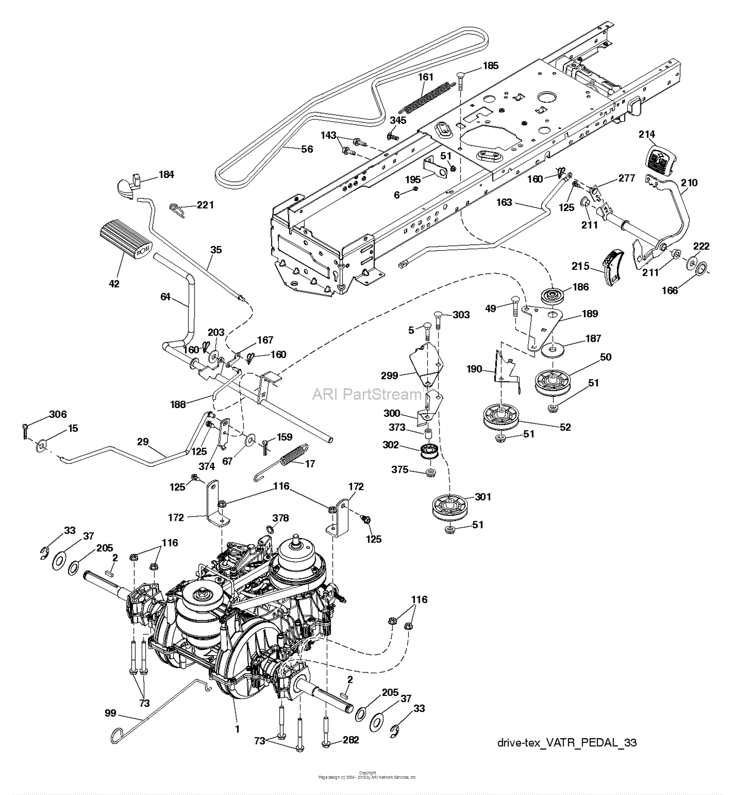 Husqvarna TS 138 96041038300 (201504) Parts Diagram for DRIVE