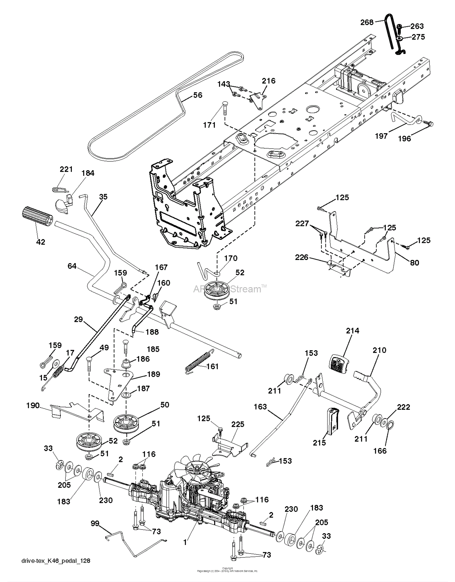 Husqvarna TS 242 - 96041037000 (2014-08) Parts Diagram for DRIVE