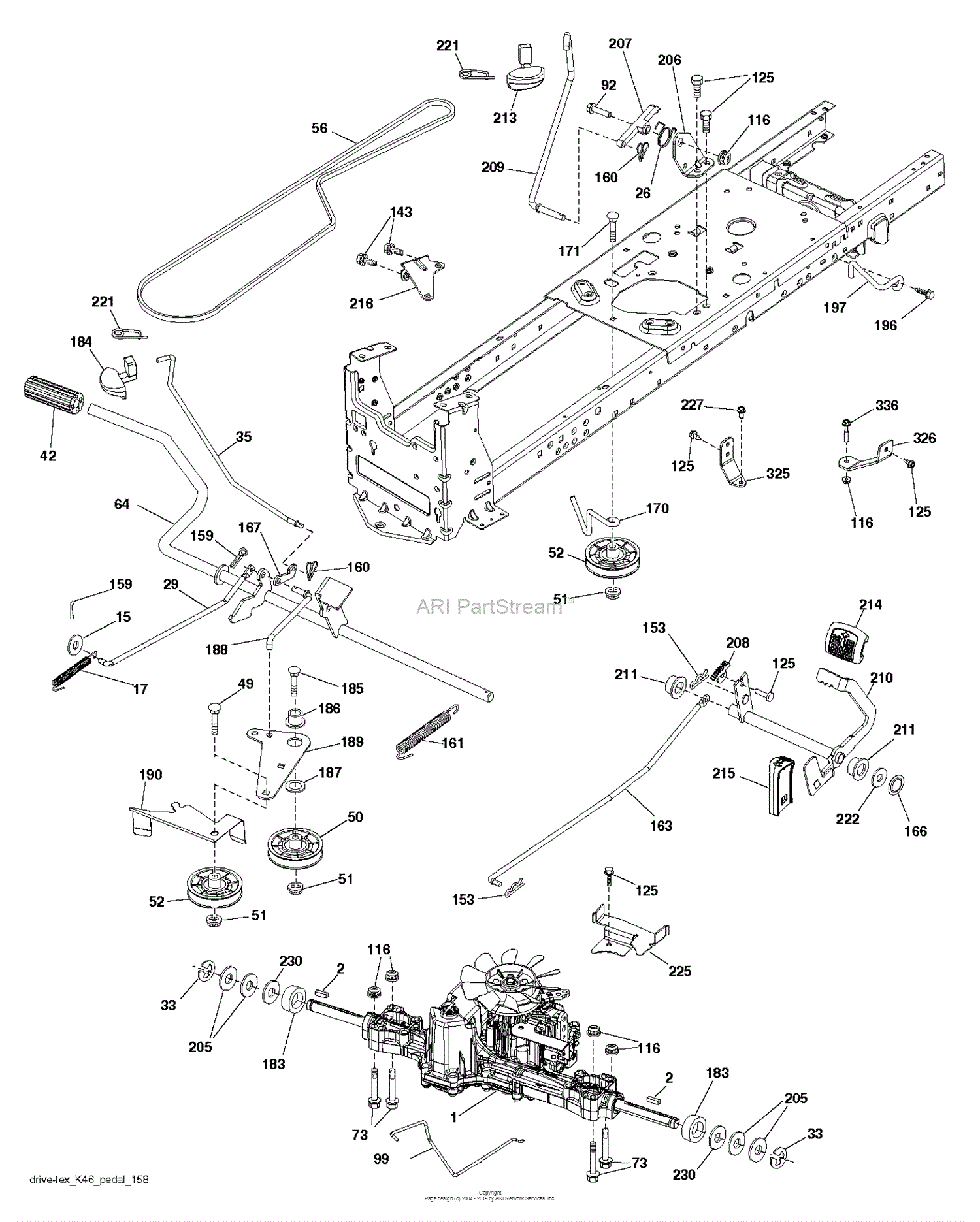 Husqvarna TS 242 - 96041038400 (2015-04) Parts Diagram for DRIVE