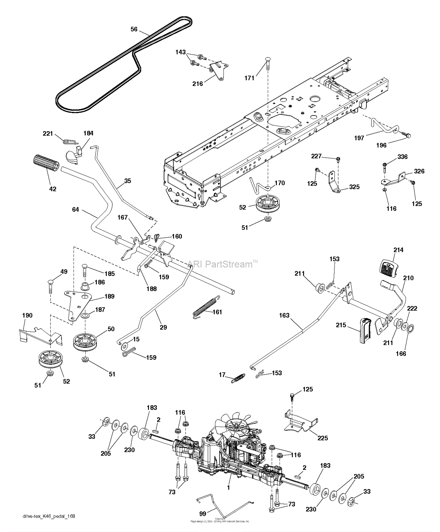 Husqvarna TS 243 - 96041037901 (2015-07) Parts Diagram for DRIVE