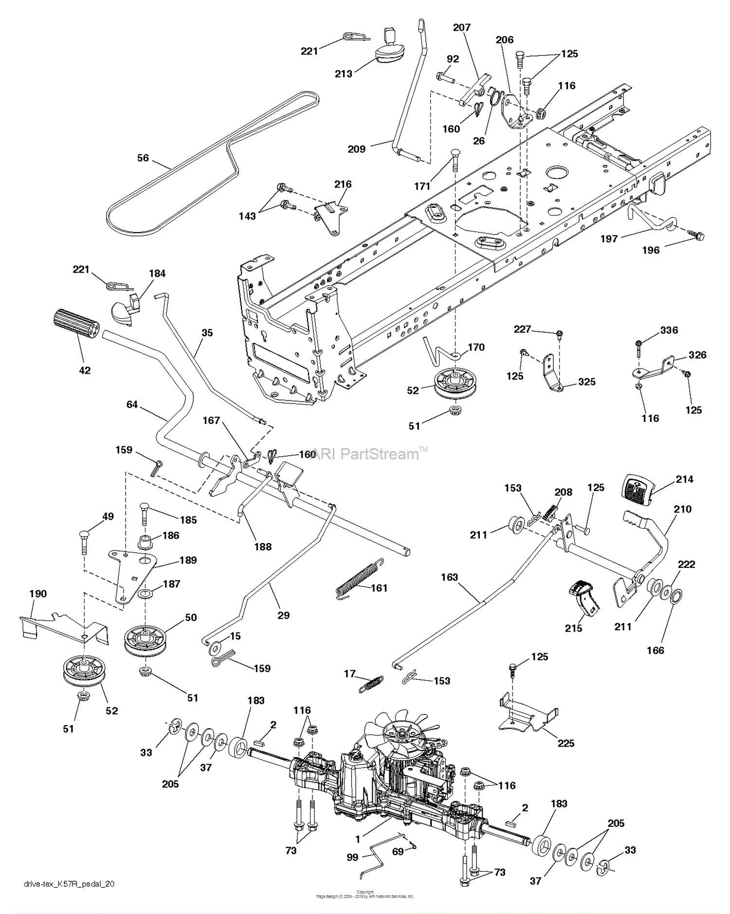 Husqvarna TS 246 - 96041038501 (2016-10) Parts Diagram for DRIVE