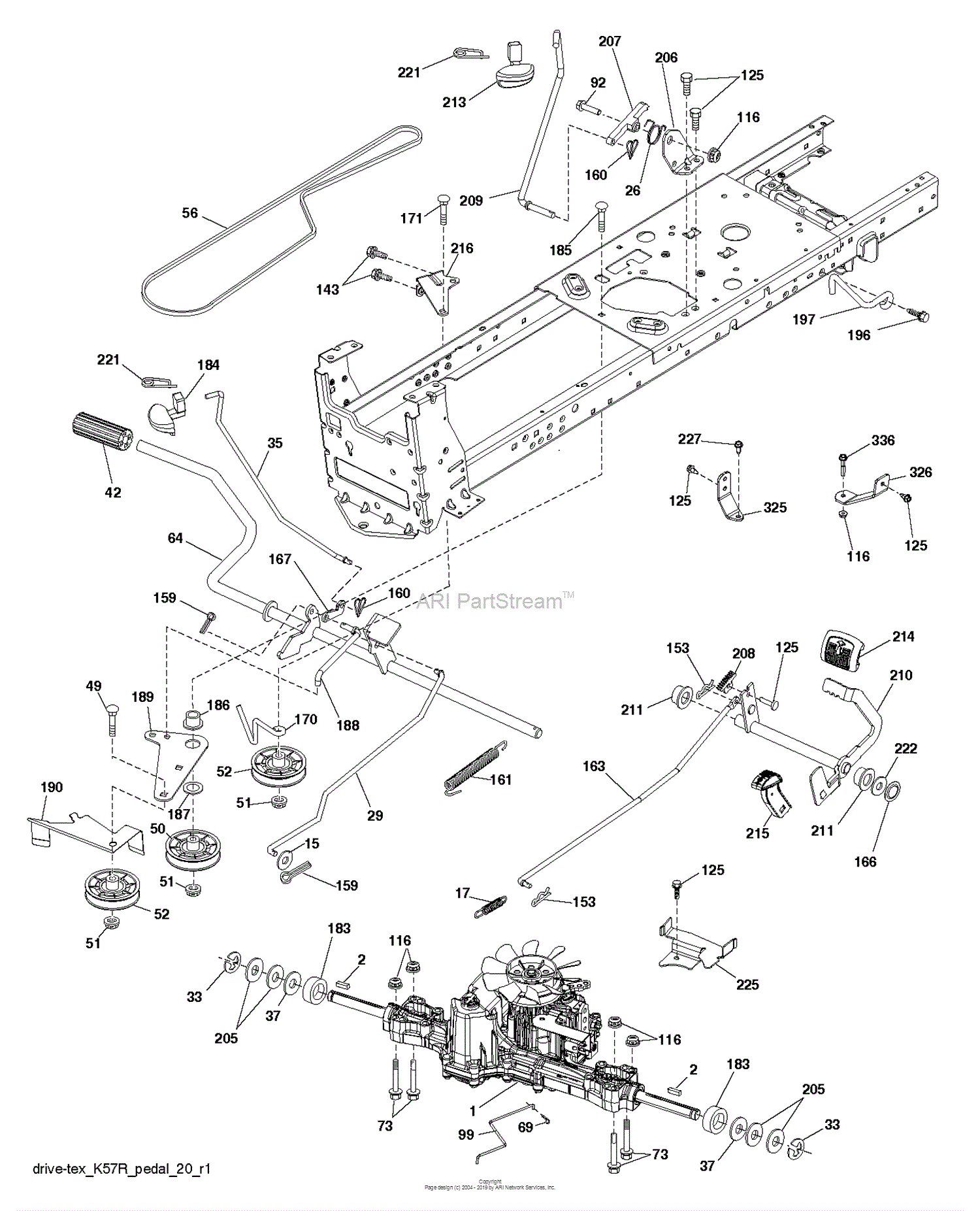 Husqvarna TS 246 - 96041040100 (2017-01) Parts Diagram for DRIVE