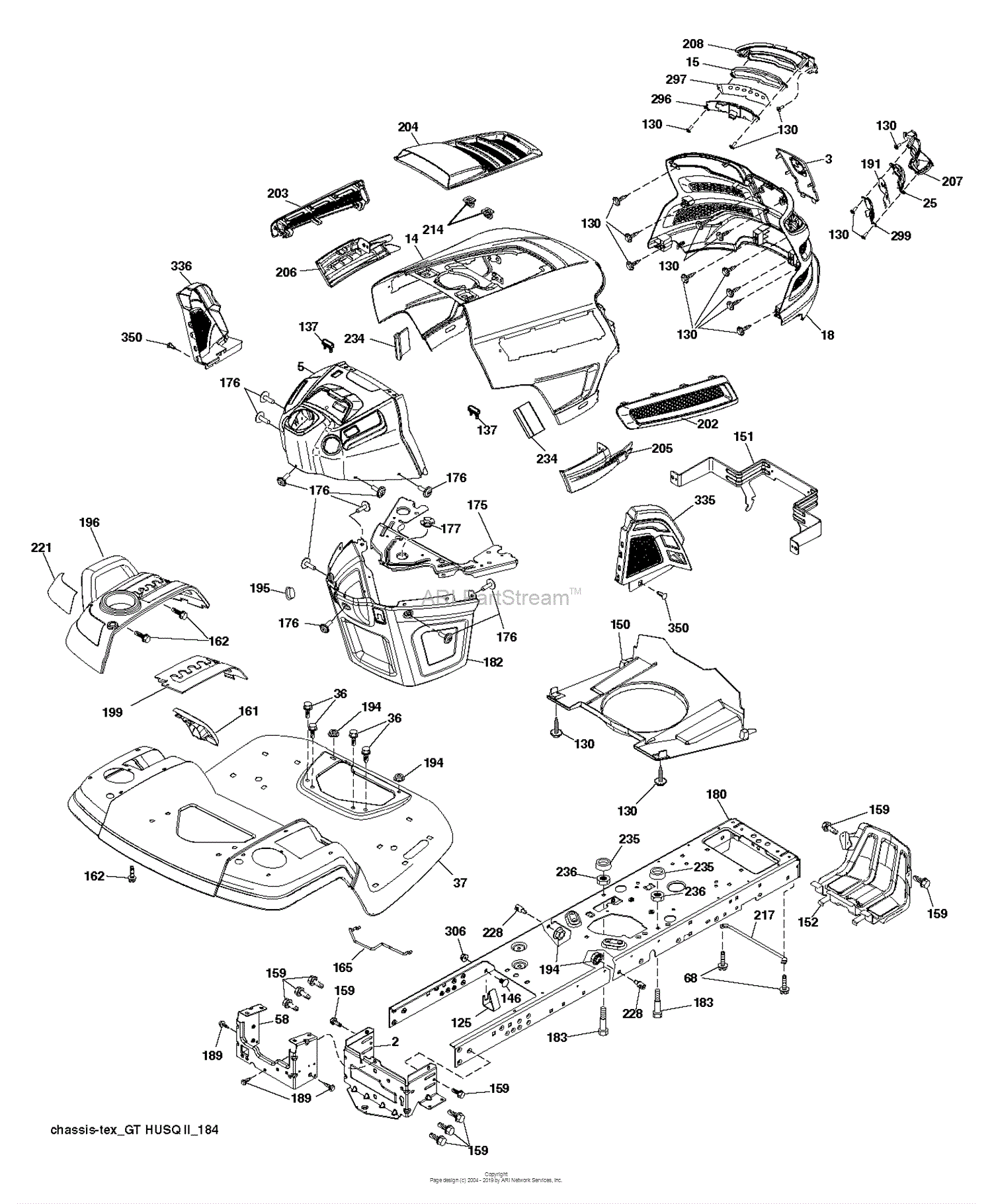 Husqvarna TS 342 - 96041038600 (2015-03) Parts Diagram for CHASSIS ...