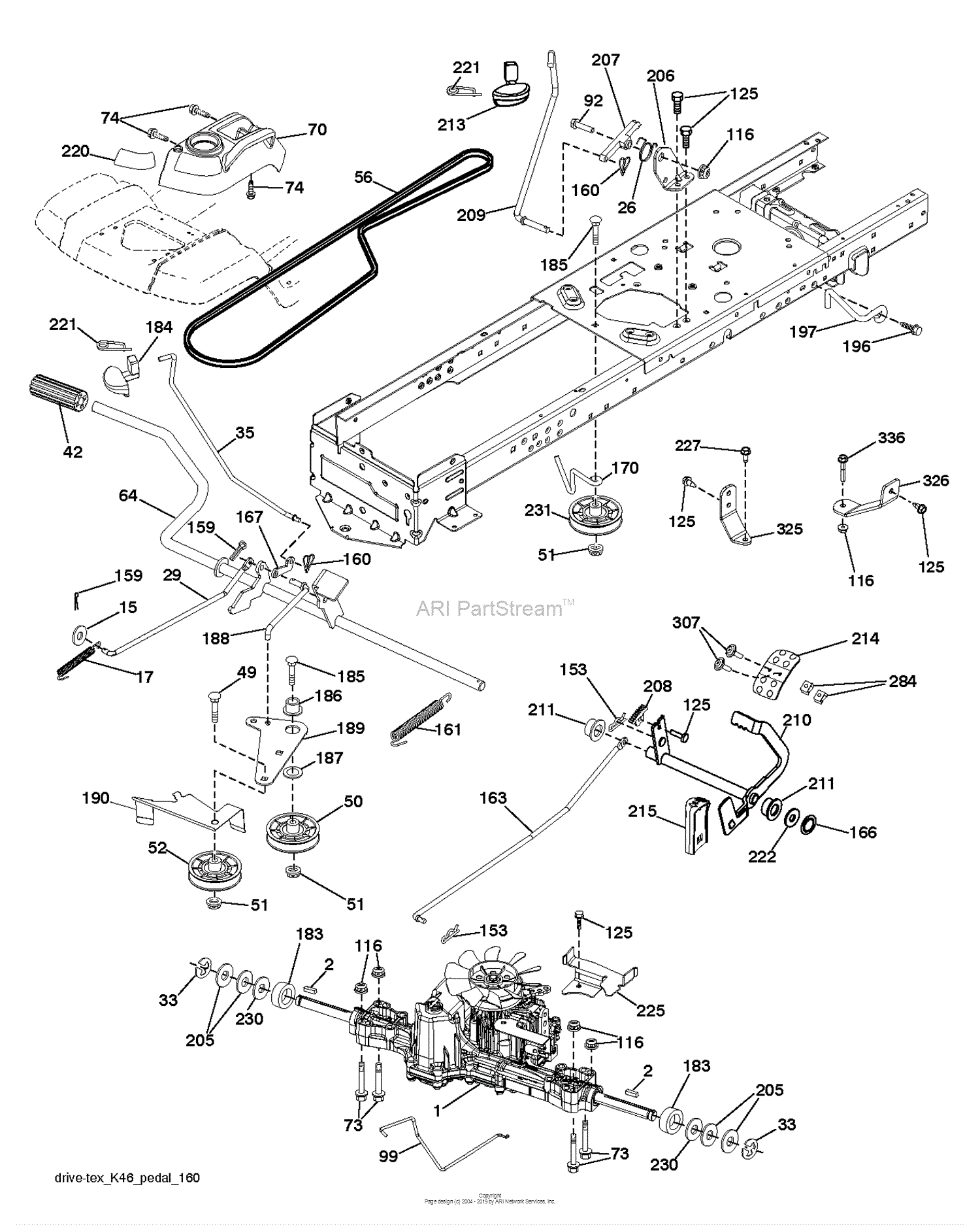 Husqvarna TS 342 - 96041038600 (2015-03) Parts Diagram for DRIVE