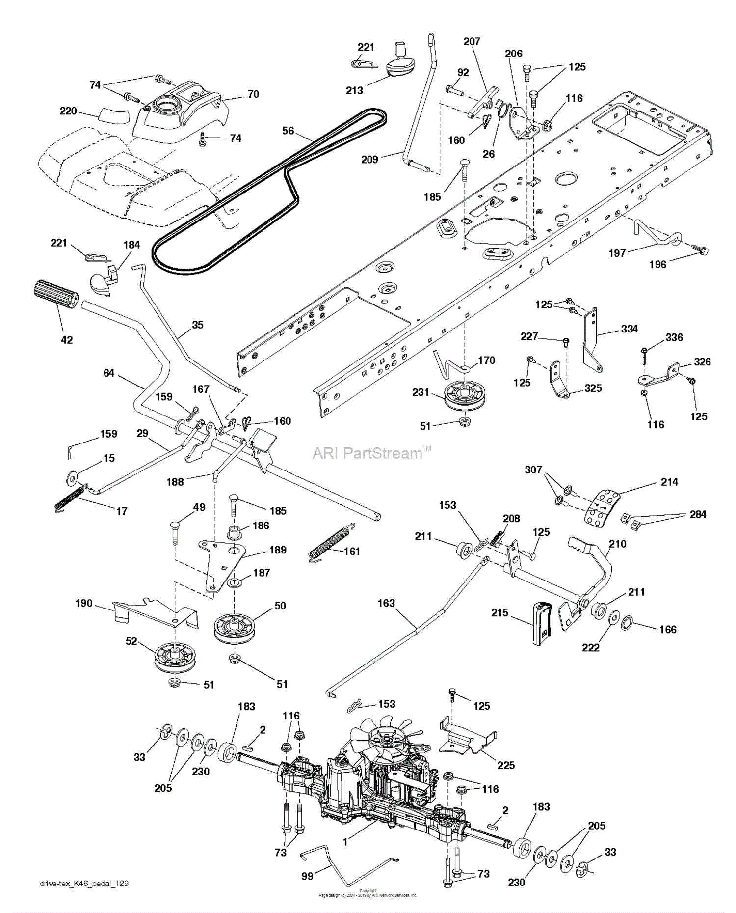 Husqvarna TS 348 - 96041038700 (2015-04) Parts Diagram for DRIVE