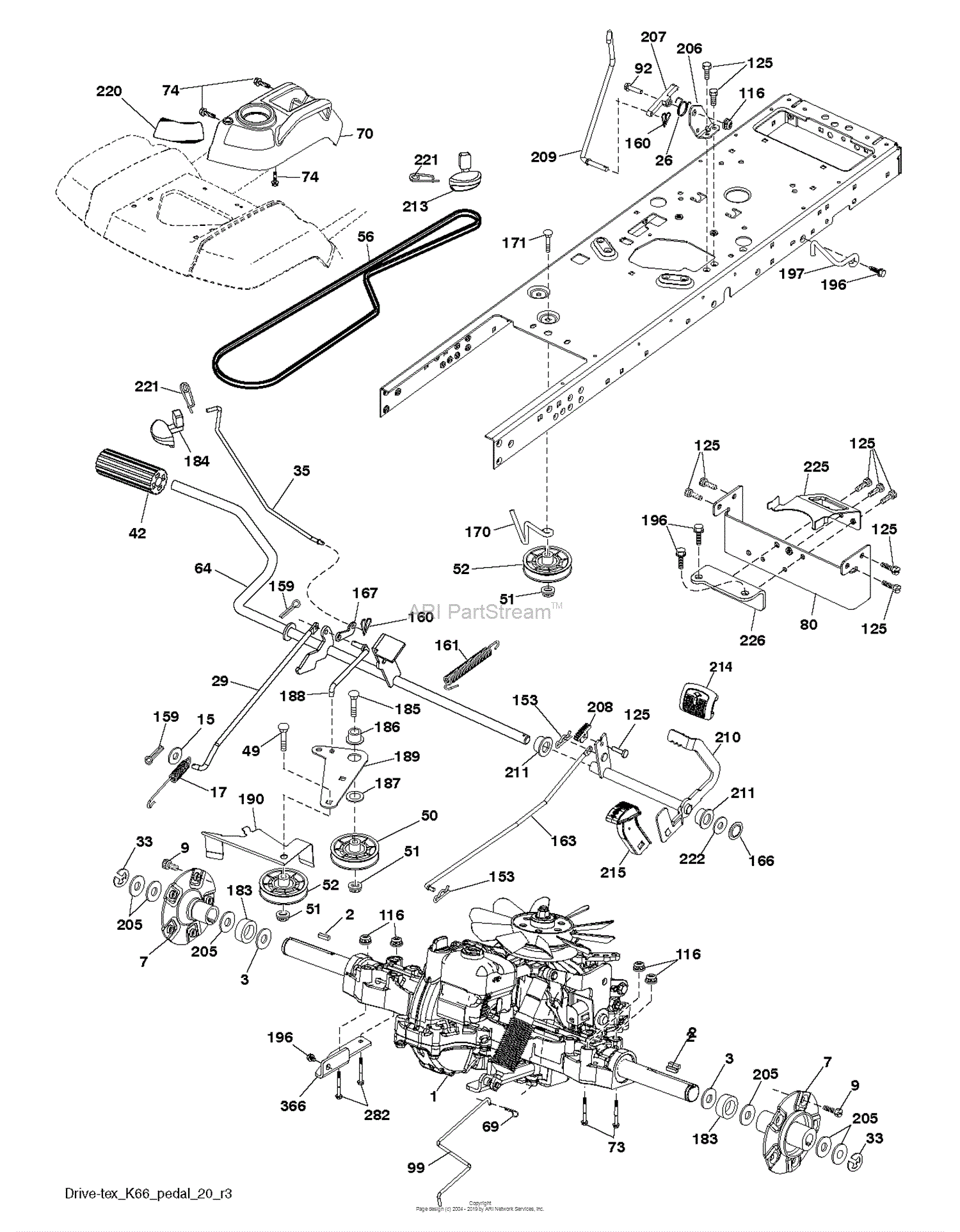 Husqvarna TS 348D - 96043028500 (2017-11) Parts Diagram for DRIVE