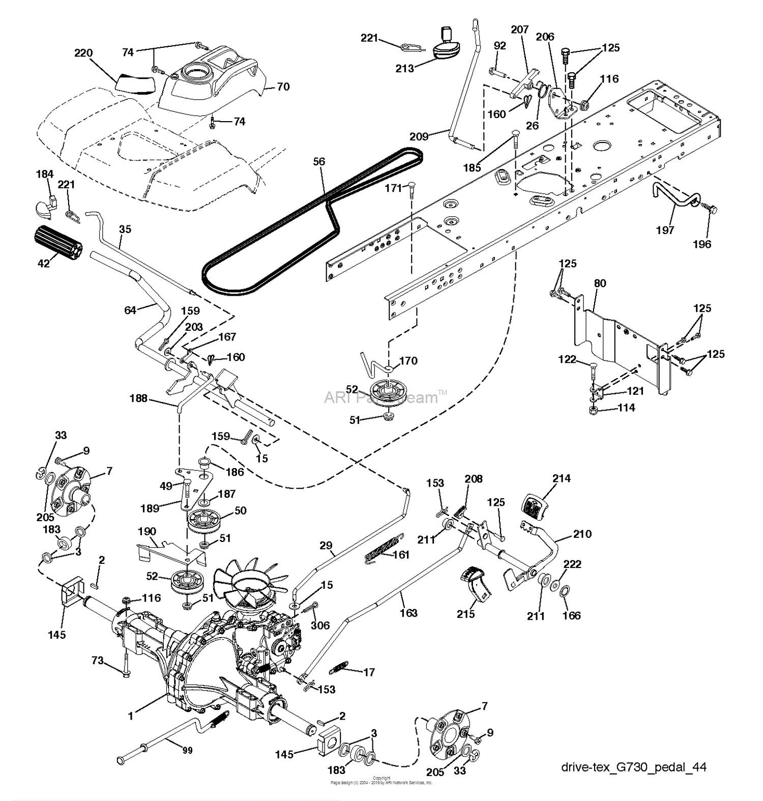 Husqvarna Ts 354x 96043024300 2017 10 Parts Diagram For Drive