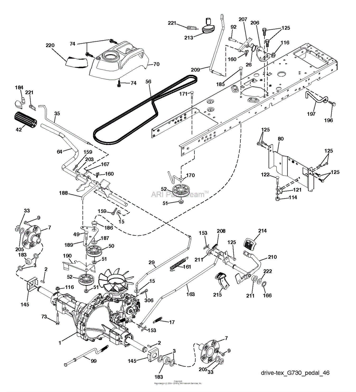 Husqvarna TS 354X - 96043024400 (2017-10) Parts Diagram for DRIVE