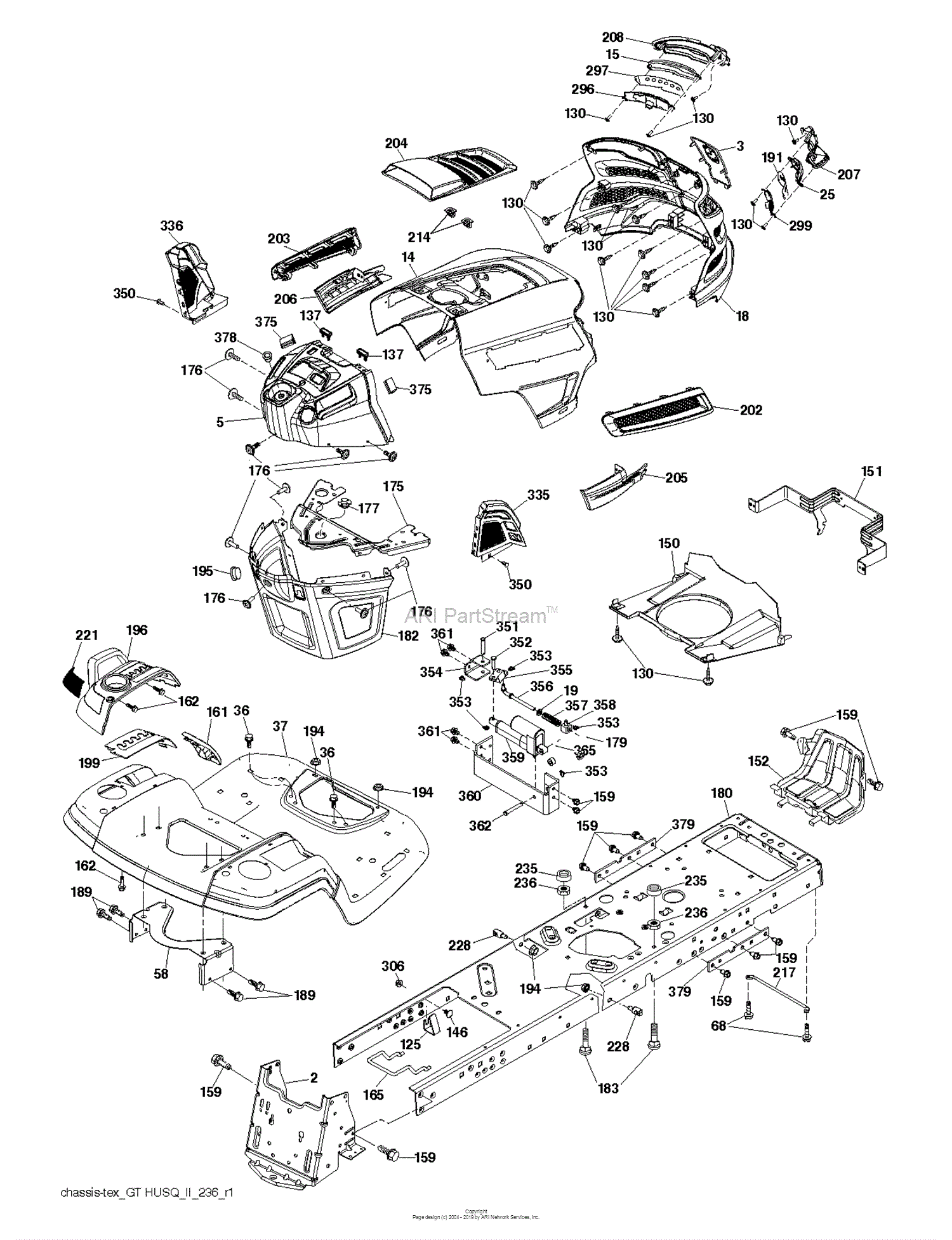 Husqvarna TS 354XD - 96043024500 (2017-10) Parts Diagram for CHASSIS ...