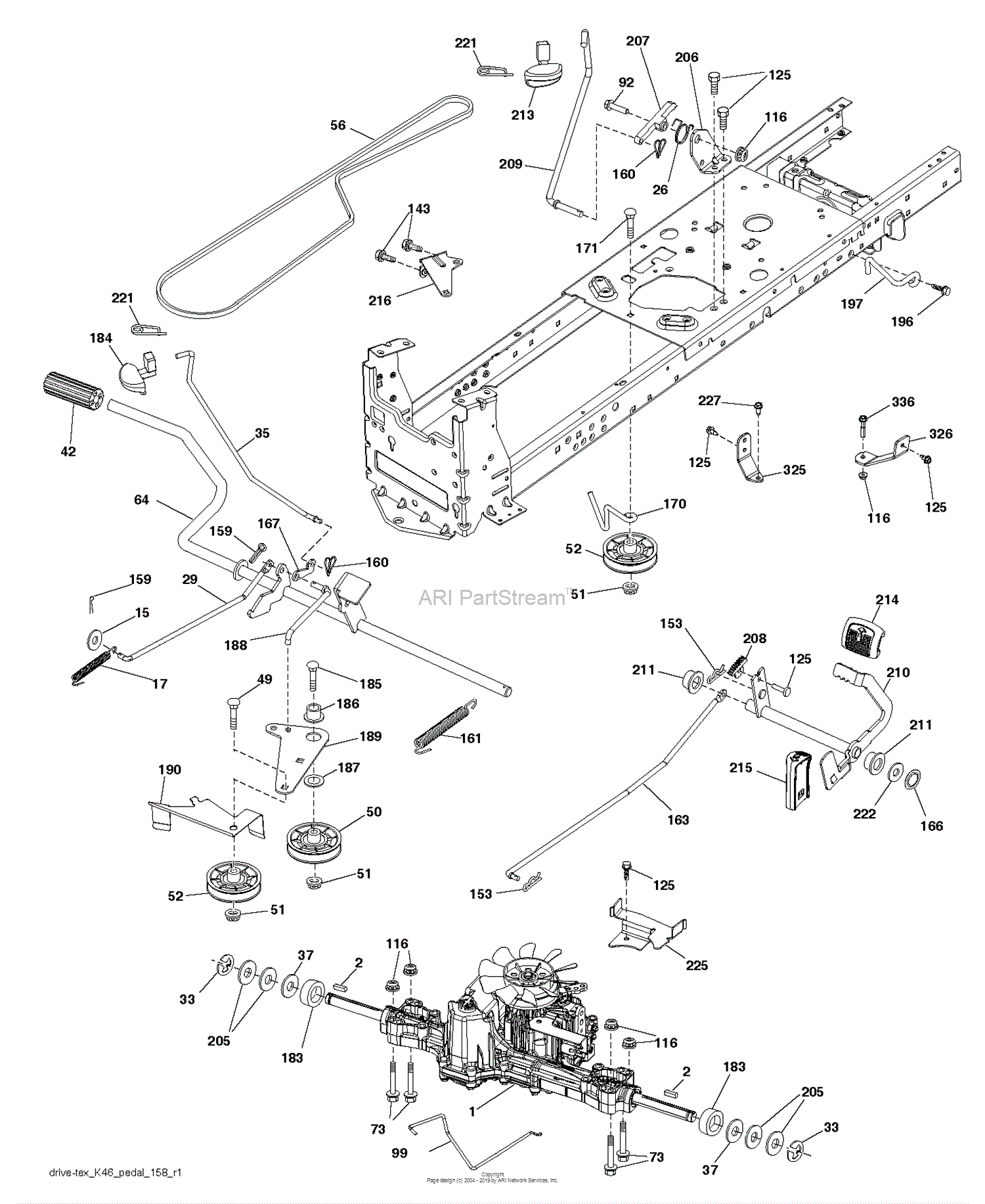 Husqvarna YT42CS - 502120 (2015-12) Parts Diagram for DRIVE