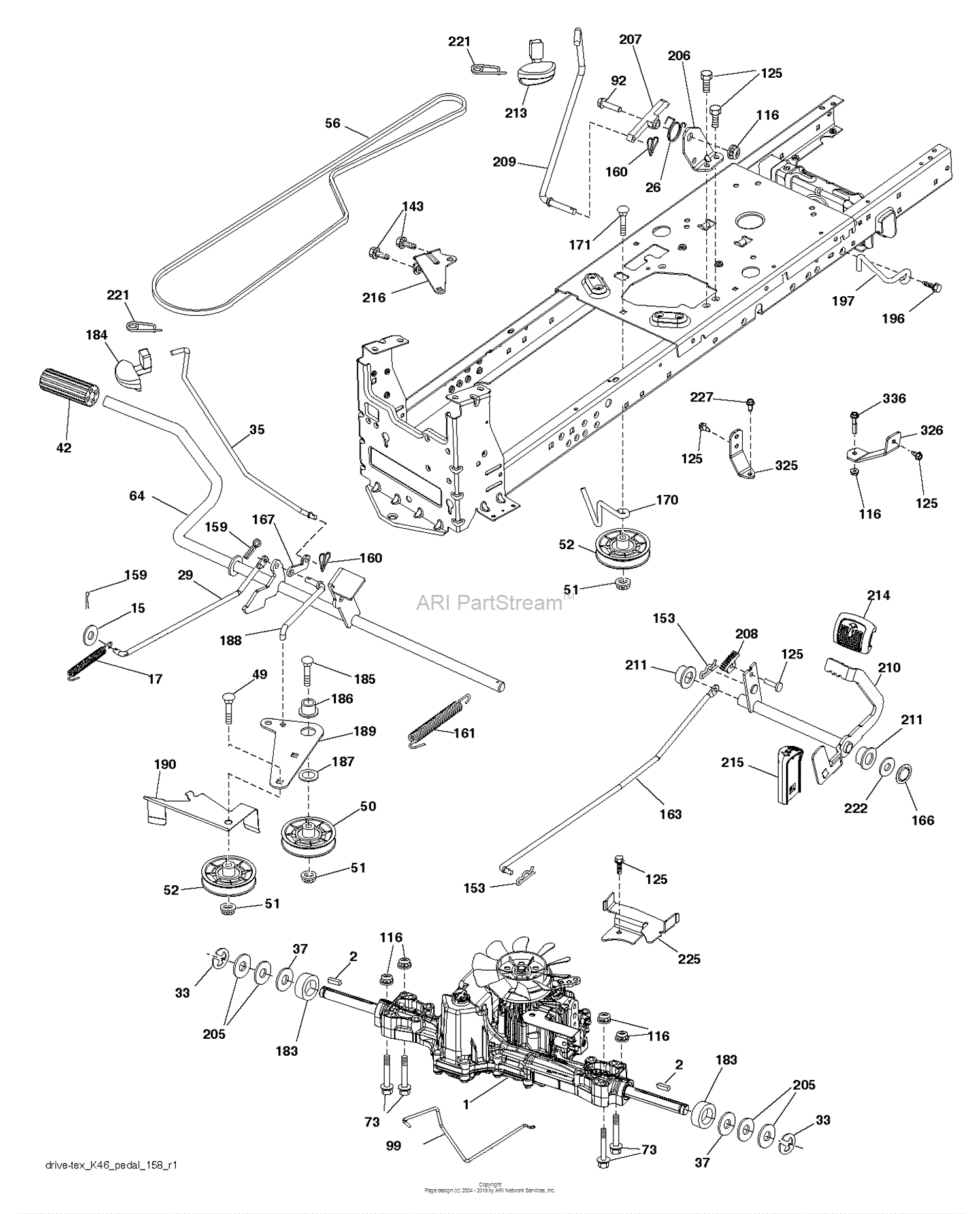 Husqvarna YT42CS - 96043022300 (2015-12) Parts Diagram for DRIVE