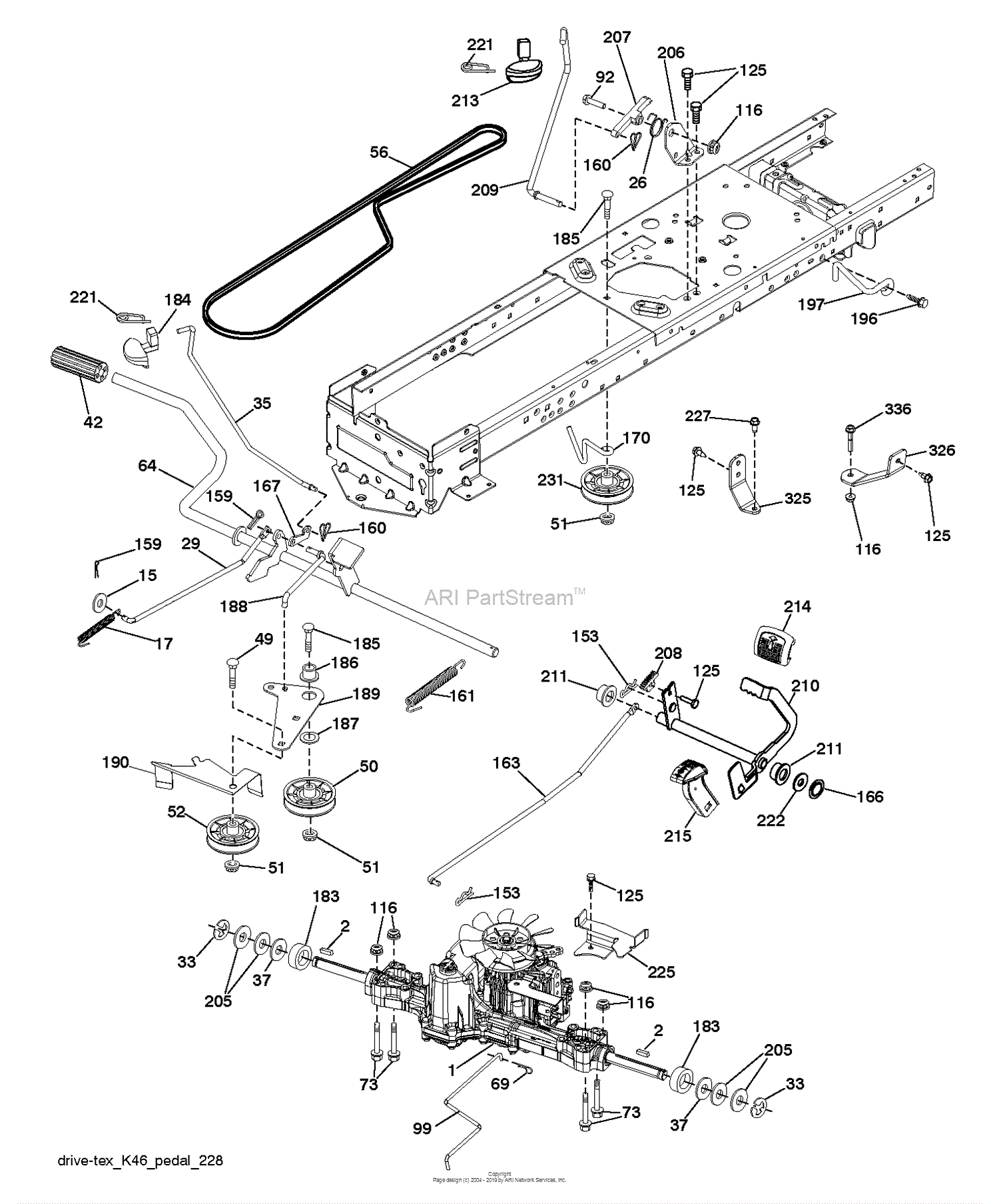 Husqvarna YT42DXL - 96043027300 (2018-01) Parts Diagram for DRIVE