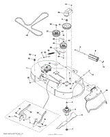 Husqvarna YT42DXLS - 96048008400 (2014-10) Parts Diagram for MOWER DECK ...