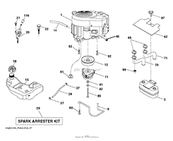 Husqvarna YT42LS - 96043017600 (2013-09) Parts Diagram for ENGINE