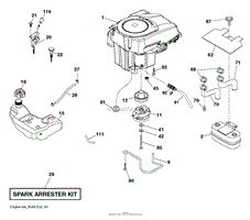 Husqvarna Yt42ls - 96043020200 (2014-10) Parts Diagram For Engine