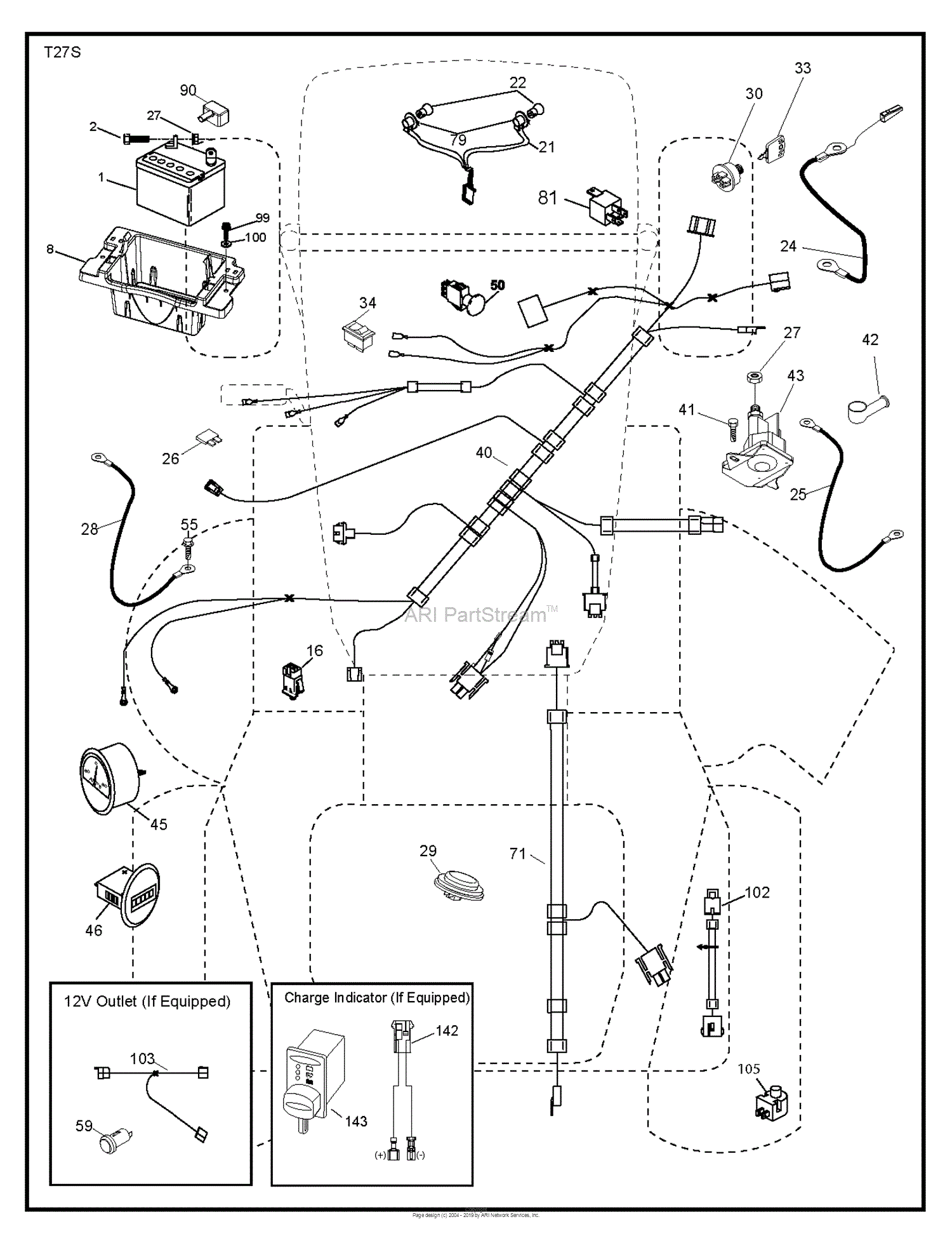 Husqvarna YT46 LS - 96048010100 (2016-09) Parts Diagram for ELECTRICAL